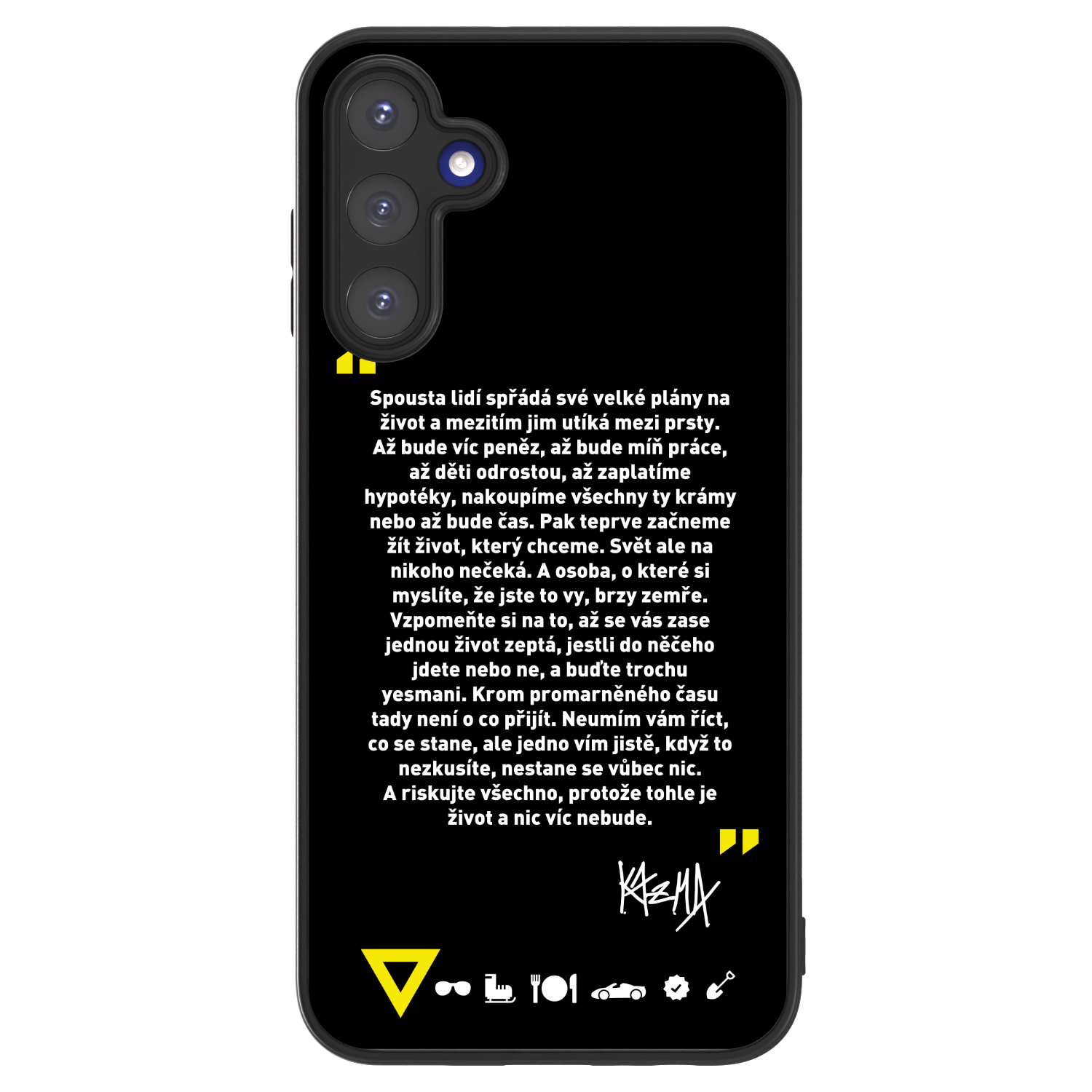 Picasee ULTIMATE CASE pro Samsung Galaxy A15 A155F 4G - Kazma - BUĎTE TROCHU YESMANI