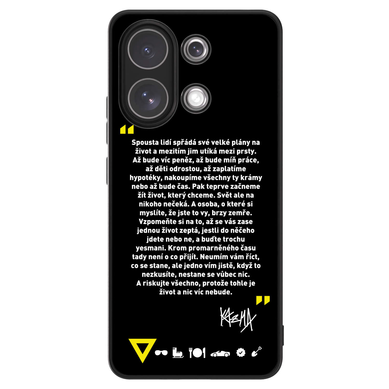 Picasee ULTIMATE CASE pro Xiaomi Redmi Note 13 4G - Kazma - BUĎTE TROCHU YESMANI