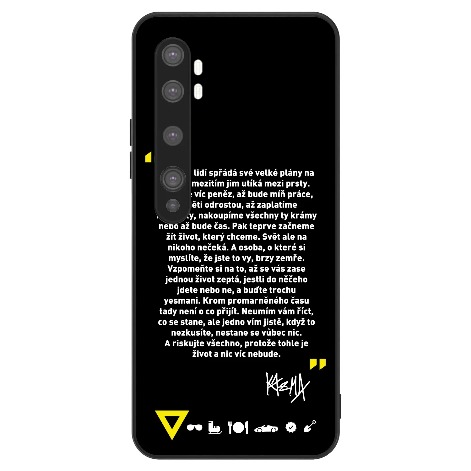 Picasee ULTIMATE CASE pro Xiaomi Mi Note 10 (Pro) - Kazma - BUĎTE TROCHU YESMANI