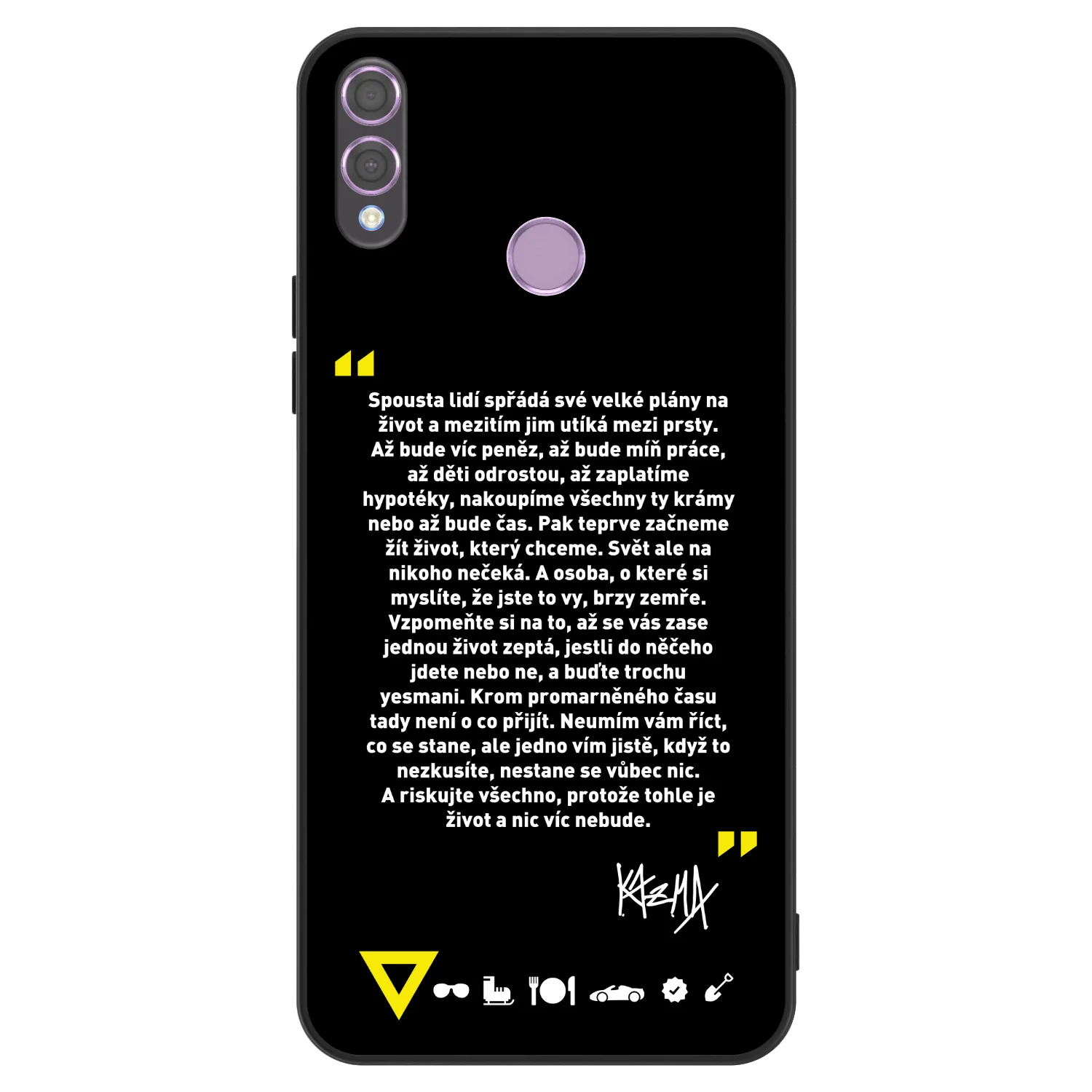 Picasee ULTIMATE CASE pro Honor 8X - Kazma - BUĎTE TROCHU YESMANI