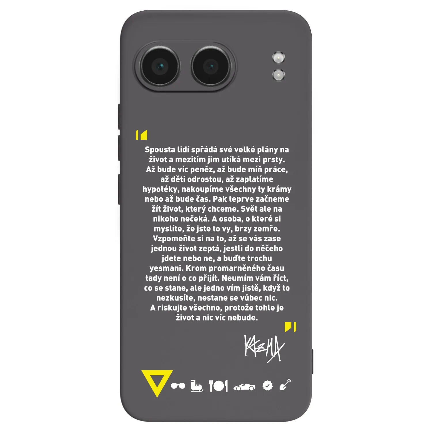 Picasee silikonový černý obal pro OnePlus Nord 4 - Kazma - BUĎTE TROCHU YESMANI