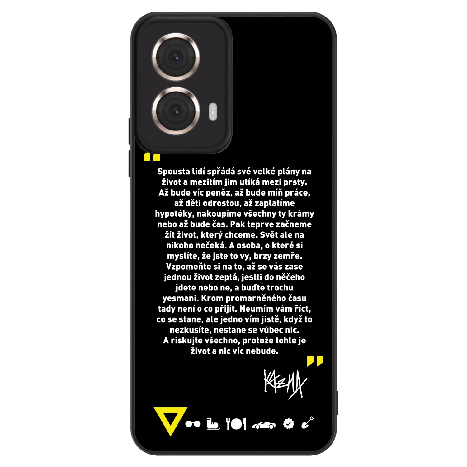 Picasee ULTIMATE CASE pro Motorola Moto G85 - Kazma - BUĎTE TROCHU YESMANI