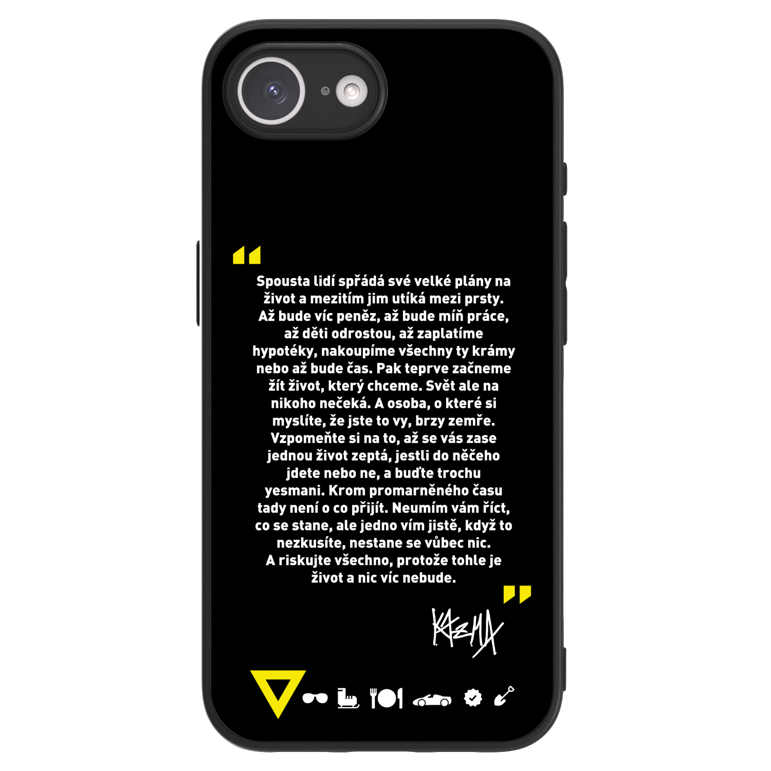 Picasee ULTIMATE CASE pro Apple iPhone 16e - Kazma - BUĎTE TROCHU YESMANI