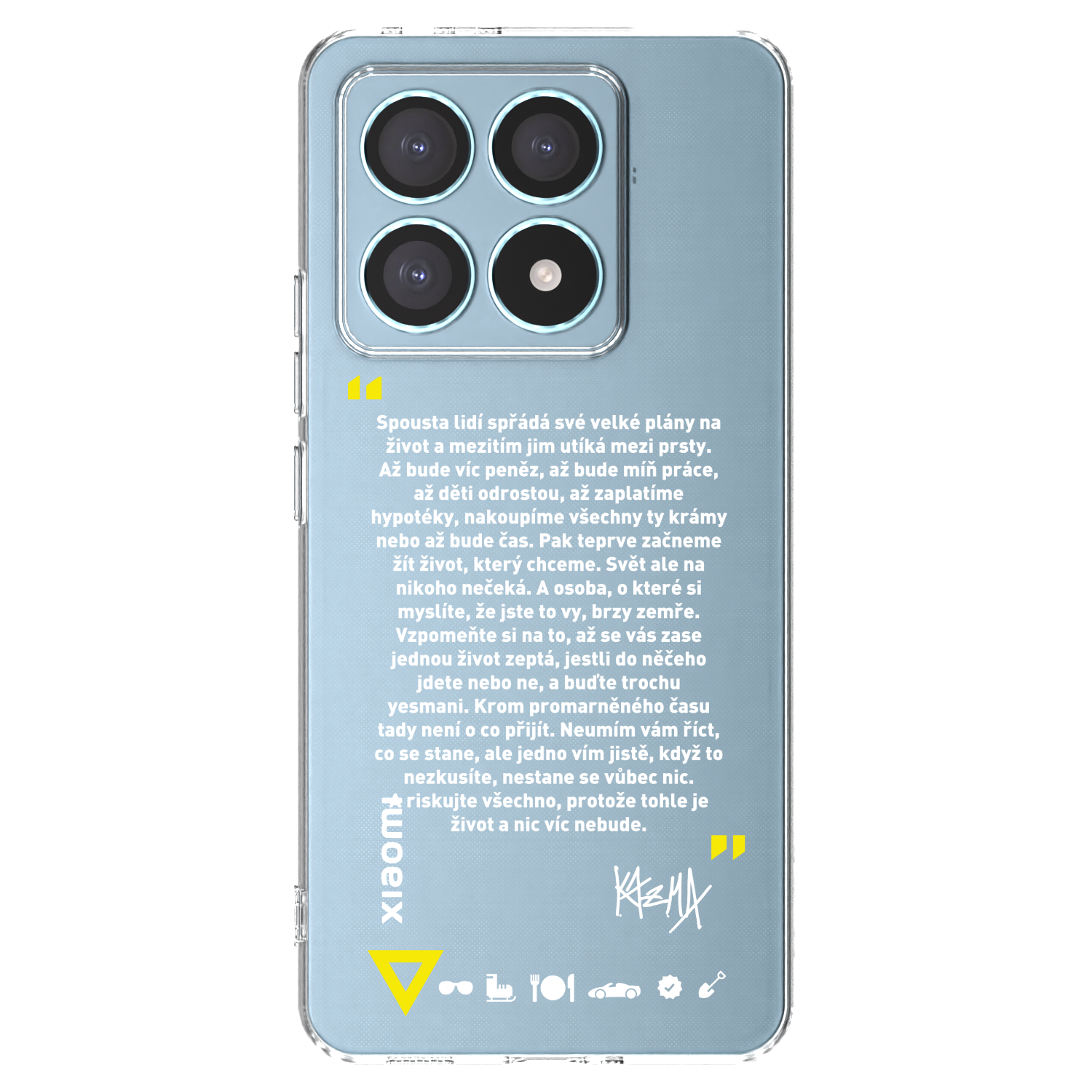 Picasee silikonový průhledný obal pro Xiaomi 14T Pro - Kazma - BUĎTE TROCHU YESMANI