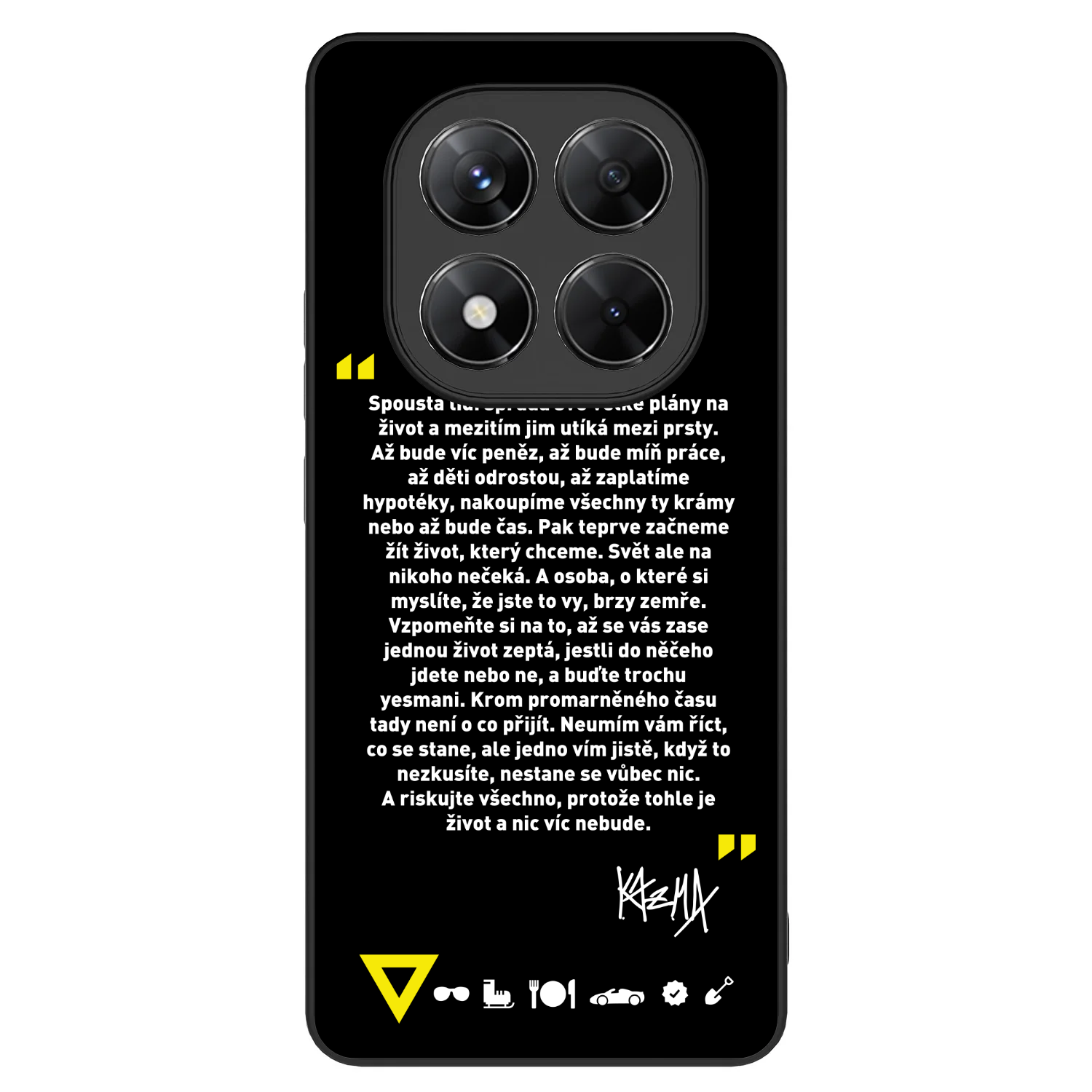 Picasee ULTIMATE CASE pro Xiaomi Redmi Note 14 Pro 5G - Kazma - BUĎTE TROCHU YESMANI