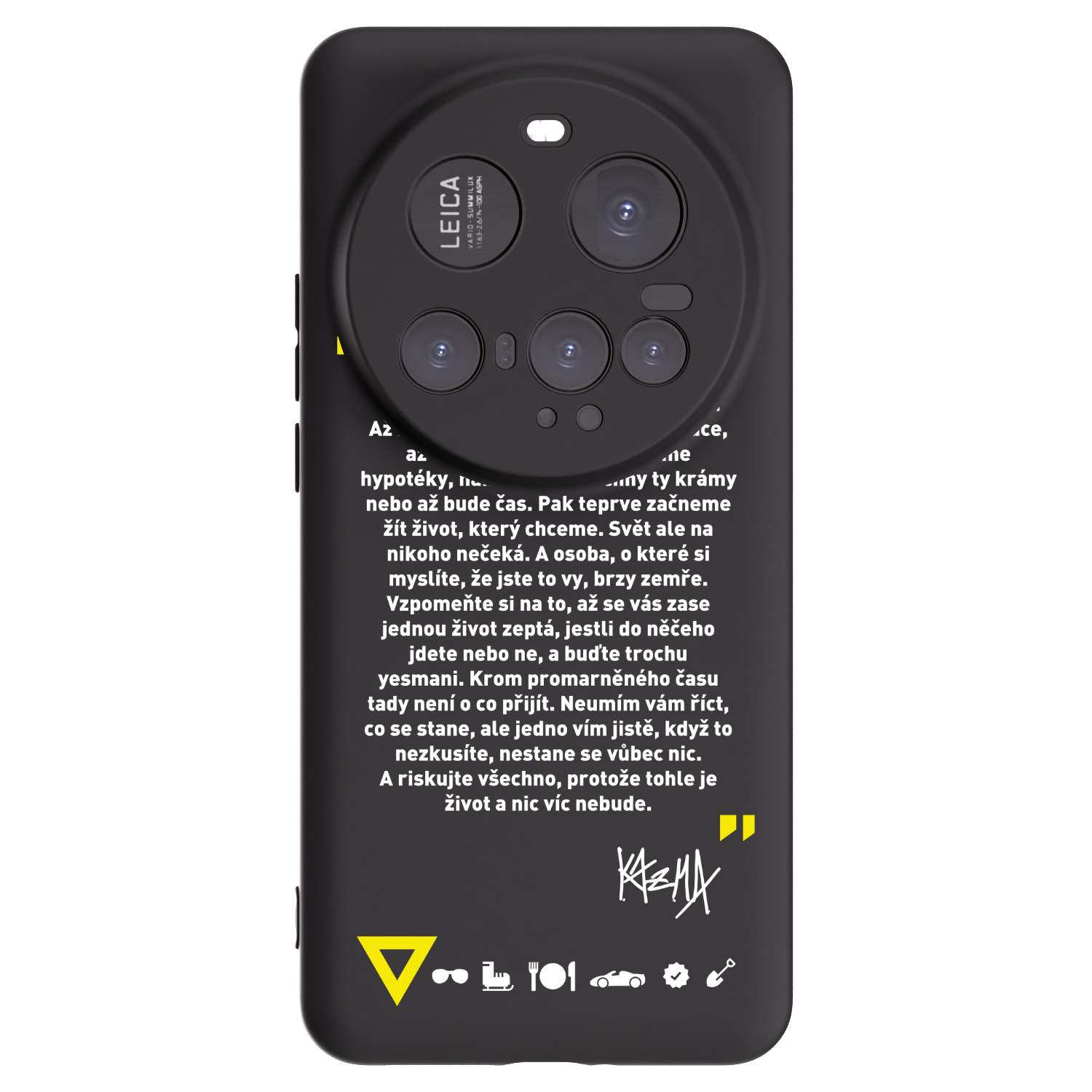 Picasee silikonový černý obal pro Xiaomi 15 Ultra - Kazma - BUĎTE TROCHU YESMANI