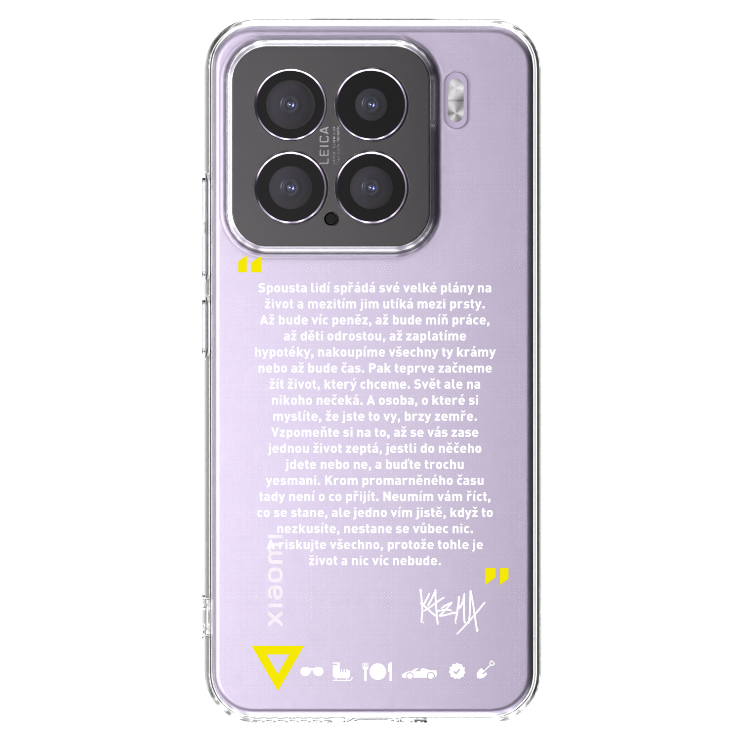 Picasee silikonový průhledný obal pro Xiaomi 15 - Kazma - BUĎTE TROCHU YESMANI