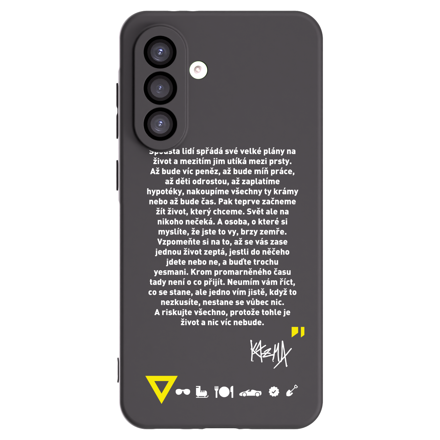 Picasee silikonový černý obal pro Samsung Galaxy A26 5G A266B - Kazma - BUĎTE TROCHU YESMANI