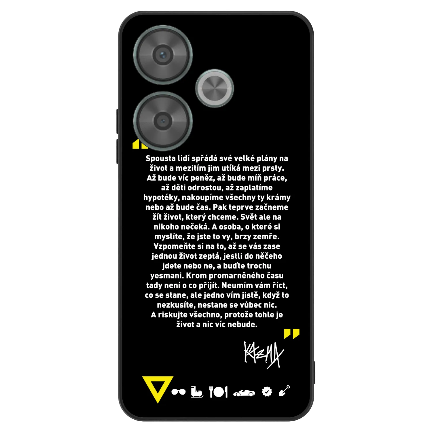 Picasee ULTIMATE CASE pro Xiaomi Poco F6 - Kazma - BUĎTE TROCHU YESMANI