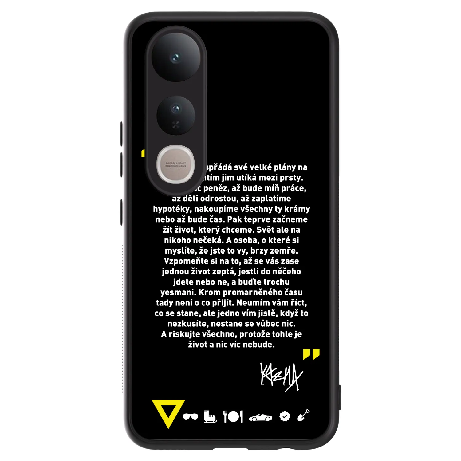Picasee ULTIMATE CASE pro Vivo V50 Lite 5G - Kazma - BUĎTE TROCHU YESMANI