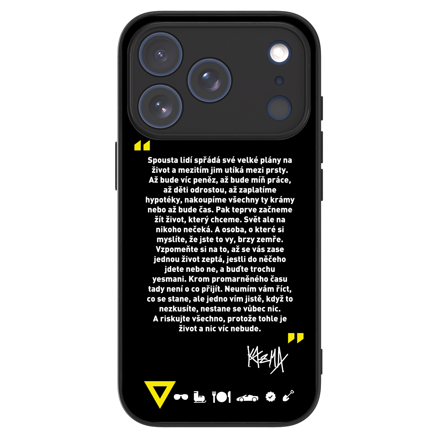 Picasee ULTIMATE CASE pro Apple iPhone 17 Pro - Kazma - BUĎTE TROCHU YESMANI