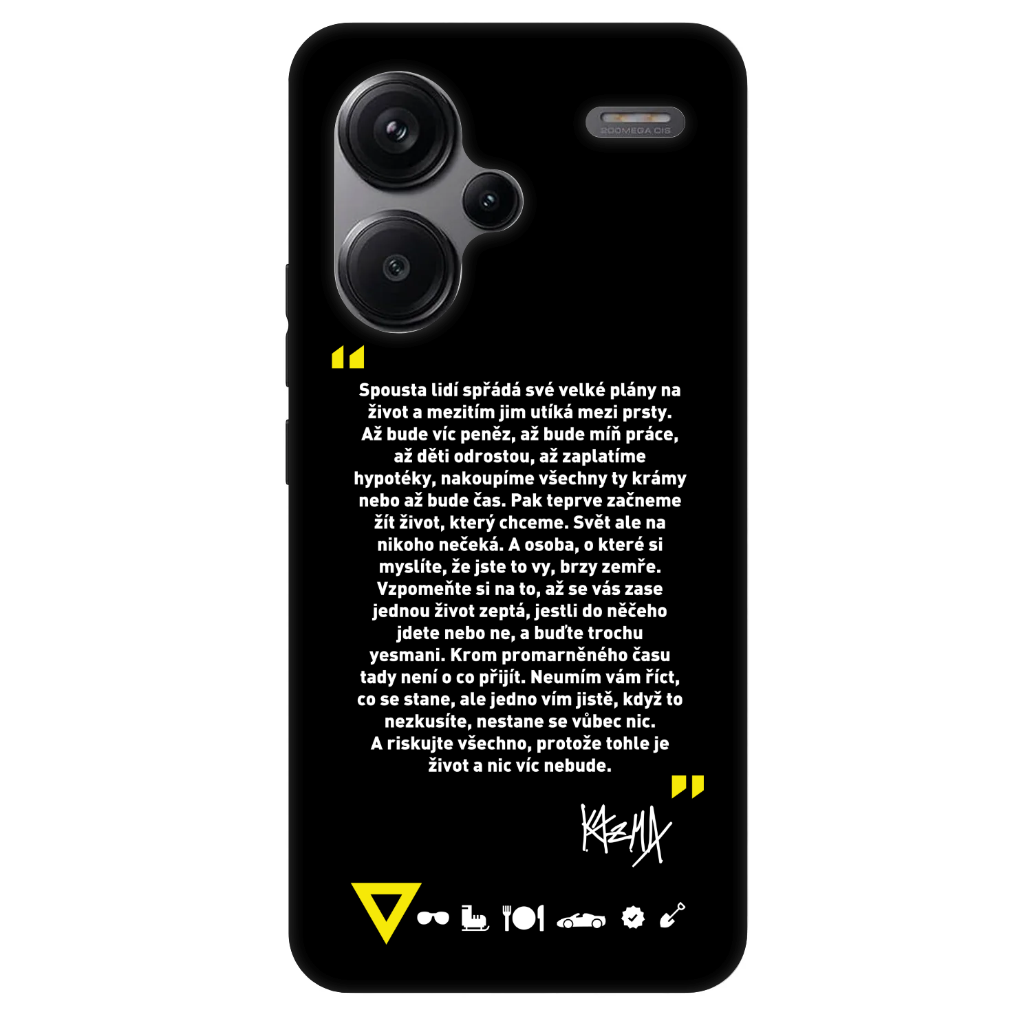 Picasee Fashion Case pro Xiaomi Redmi Note 13 Pro+ 5G - Kazma - BUĎTE TROCHU YESMANI