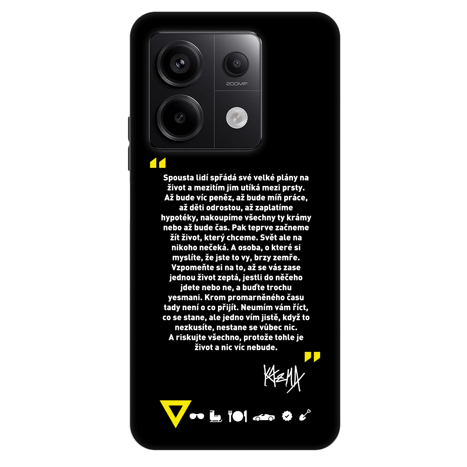 Picasee Fashion Case pro Xiaomi Redmi Note 13 Pro 5G - Kazma - BUĎTE TROCHU YESMANI