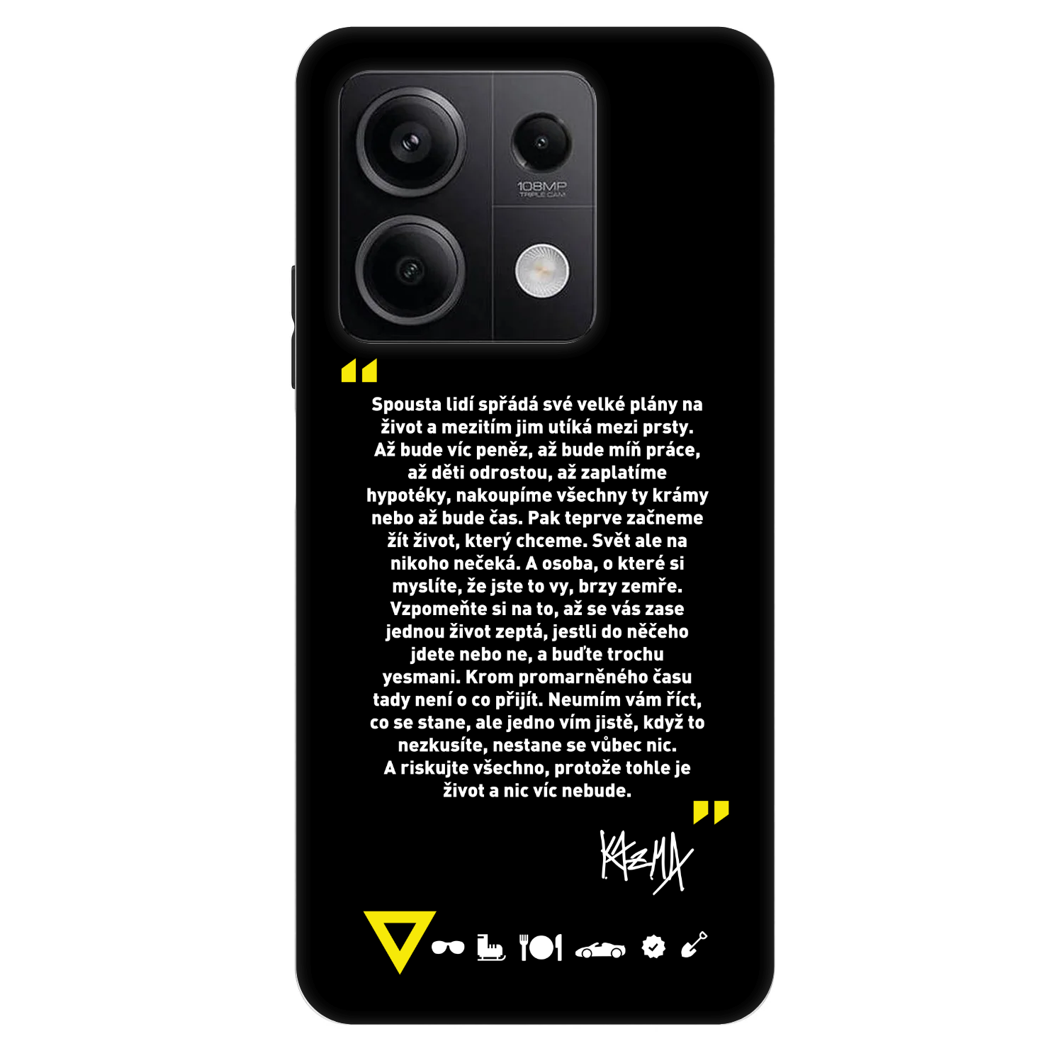Picasee Fashion Case pro Xiaomi Redmi Note 13 5G - Kazma - BUĎTE TROCHU YESMANI