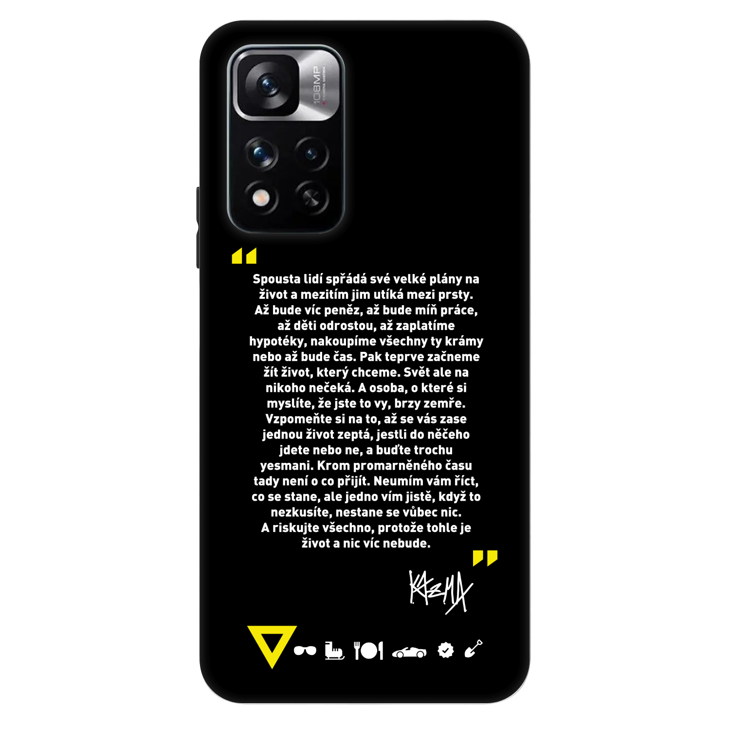 Picasee Fashion Case pro Xiaomi Redmi Note 11 Pro 5G - Kazma - BUĎTE TROCHU YESMANI