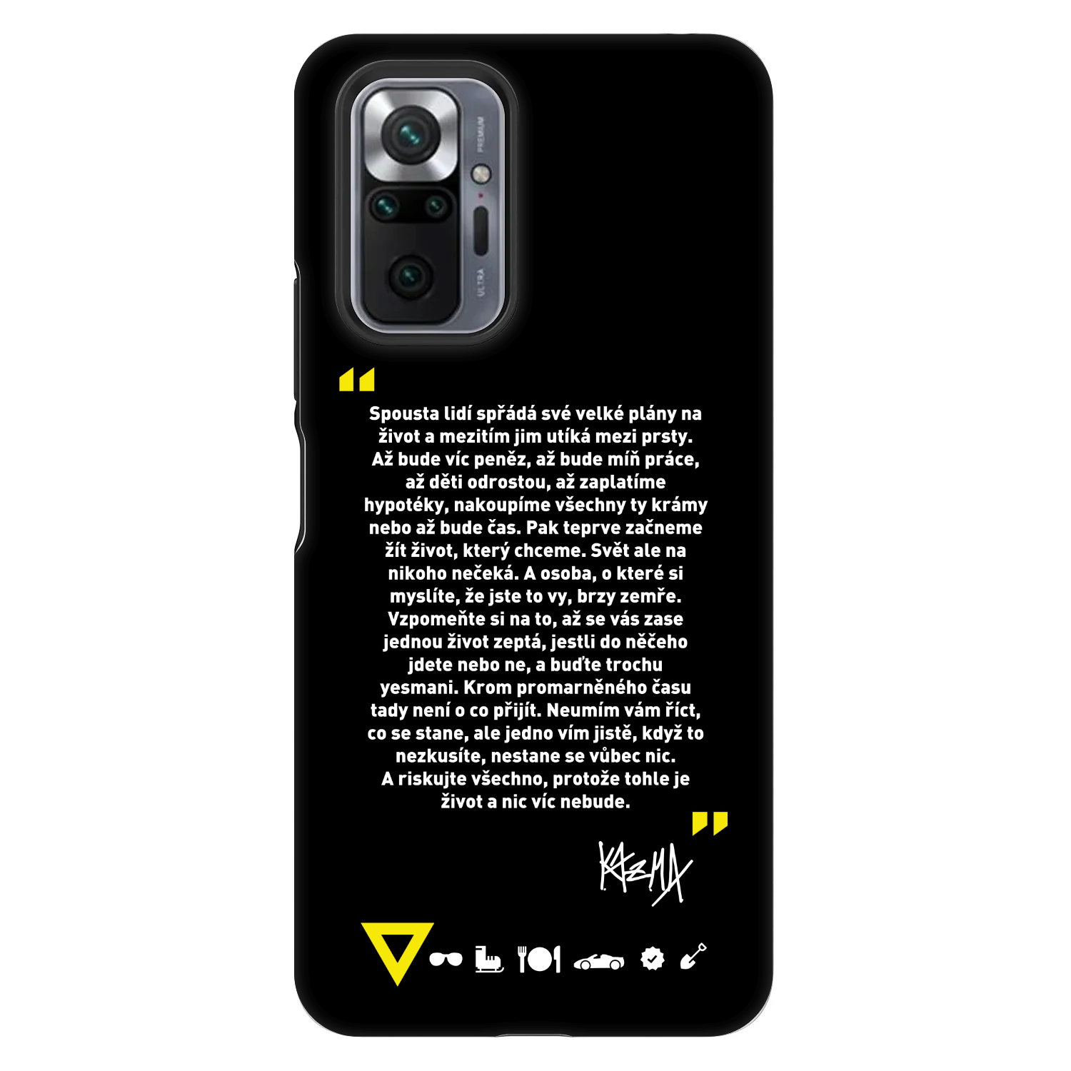 Picasee Fashion Case pro Xiaomi Redmi Note 10 Pro - Kazma - BUĎTE TROCHU YESMANI