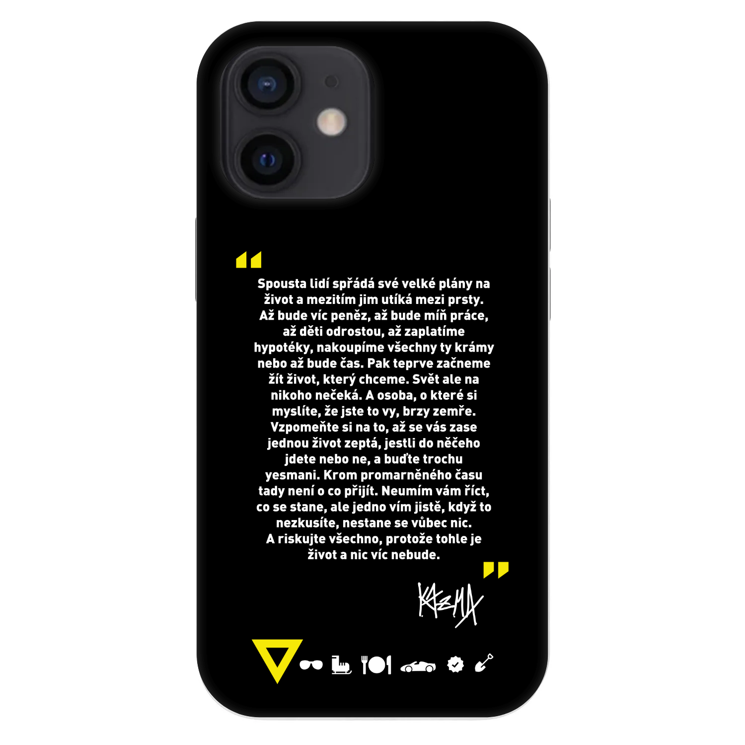 Picasee Fashion Case pro Apple iPhone 12 mini - Kazma - BUĎTE TROCHU YESMANI
