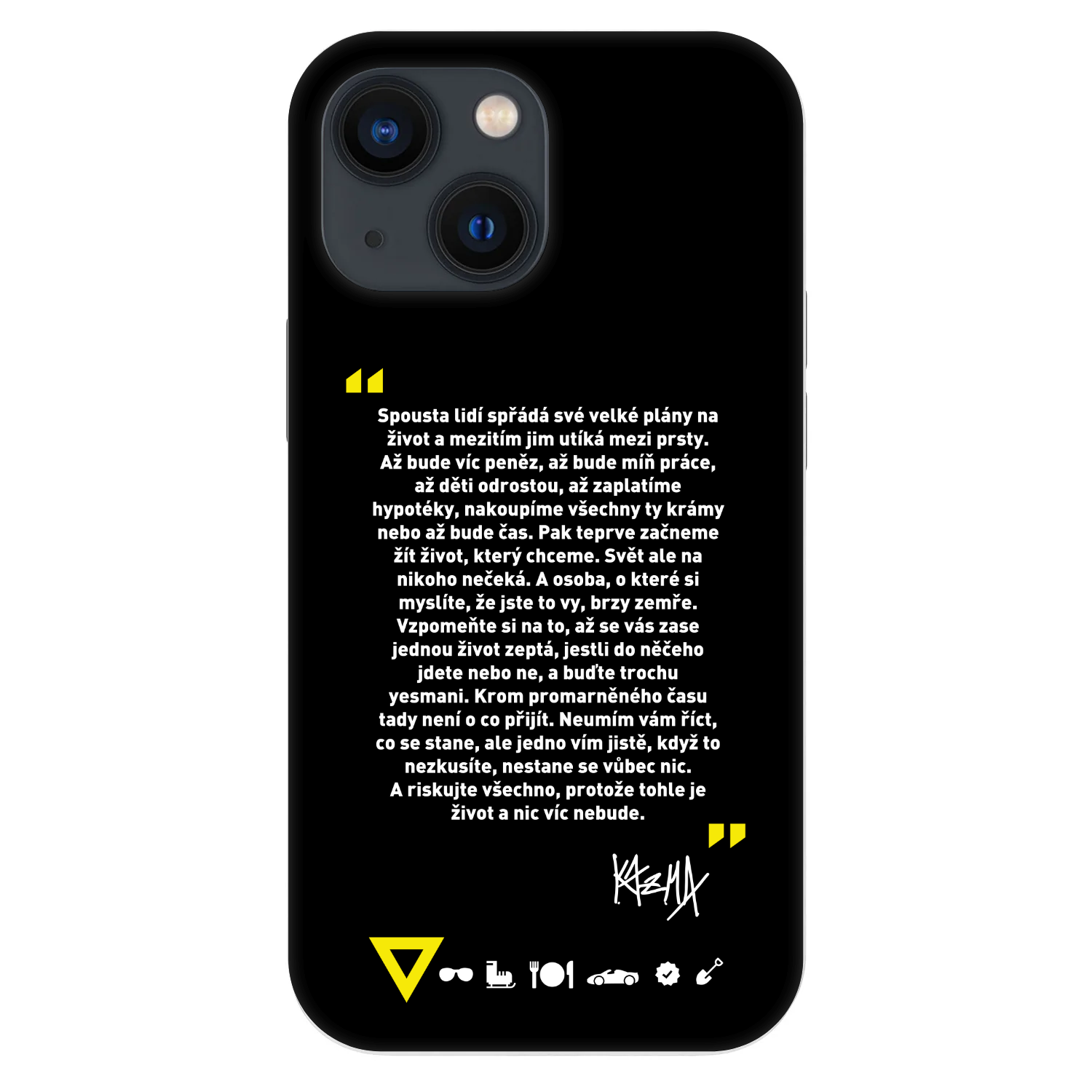 Picasee Fashion Case pro Apple iPhone 13 mini - Kazma - BUĎTE TROCHU YESMANI