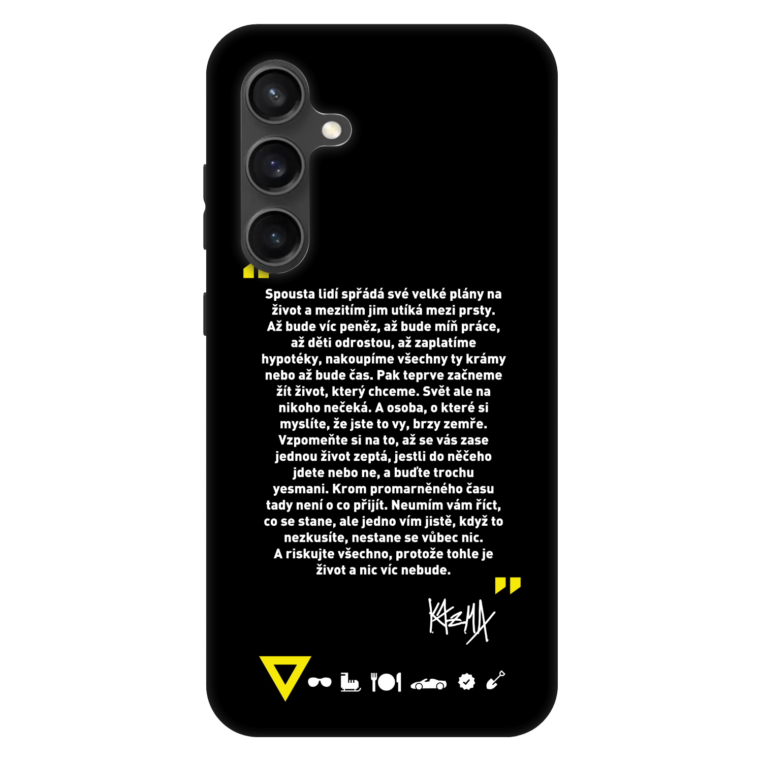 Picasee Fashion Case pro Samsung Galaxy S24 FE S721B - Kazma - BUĎTE TROCHU YESMANI