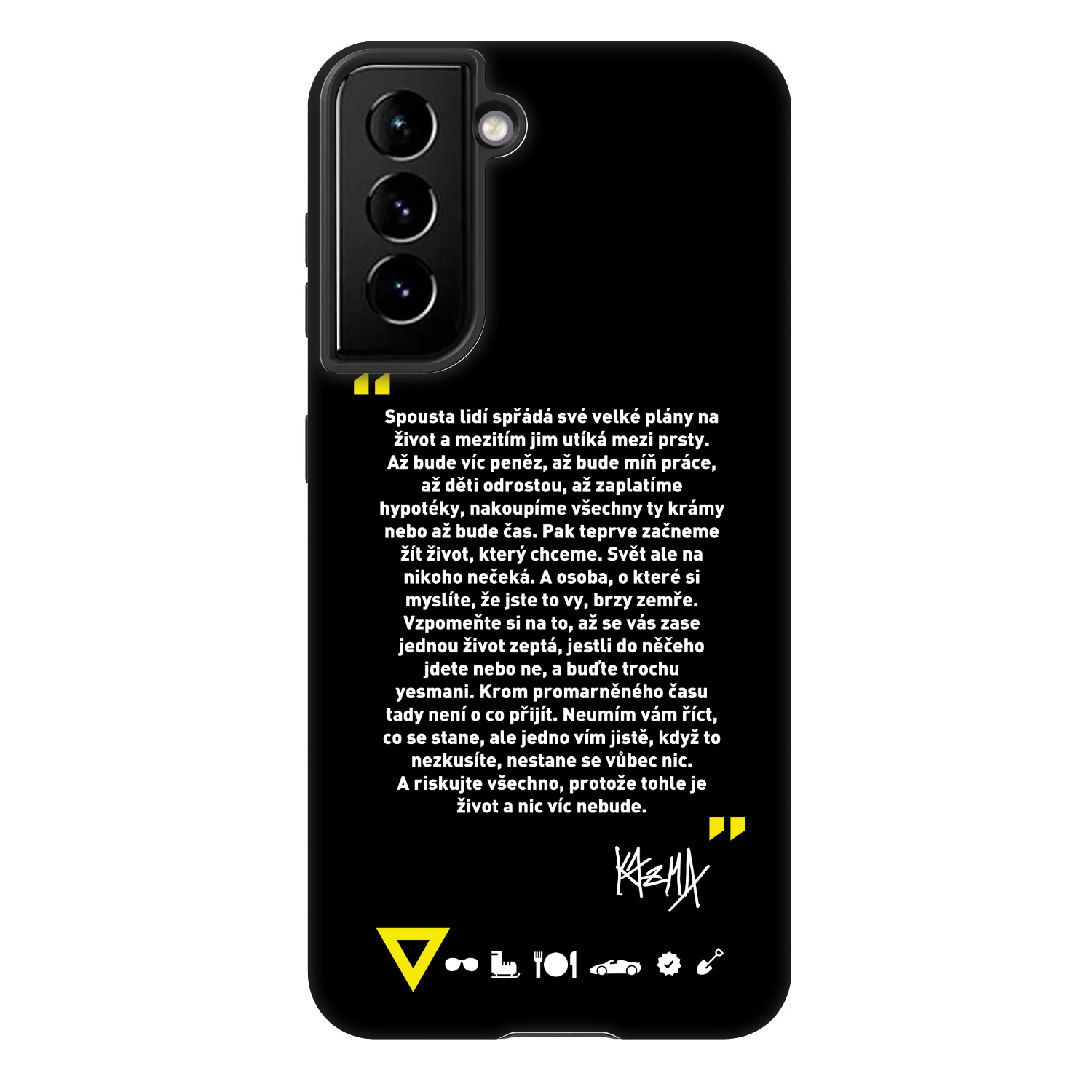 Picasee Fashion Case pro Samsung Galaxy S22 5G - Kazma - BUĎTE TROCHU YESMANI