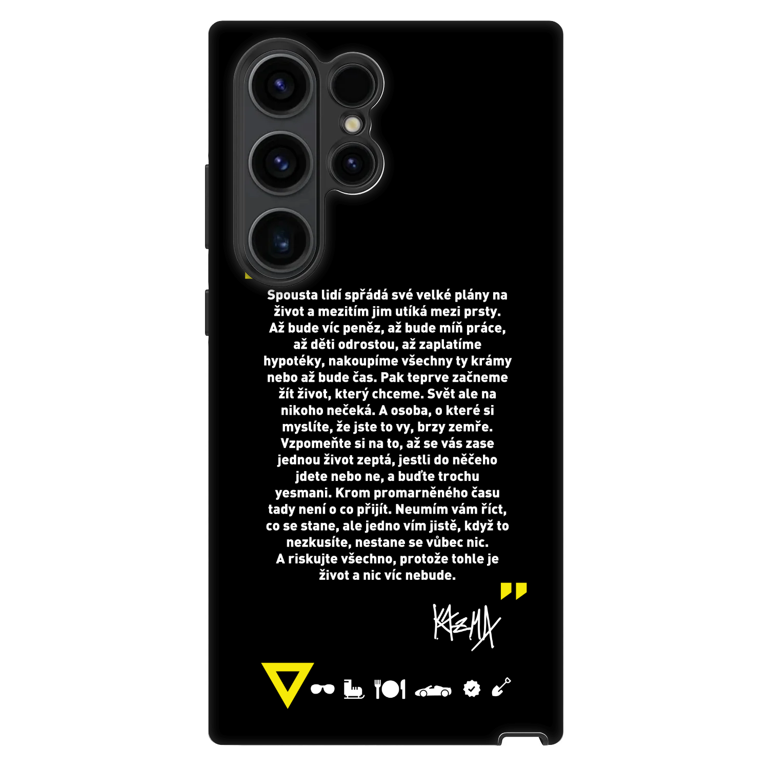 Picasee Fashion Case pro Samsung Galaxy S22 Ultra 5G - Kazma - BUĎTE TROCHU YESMANI