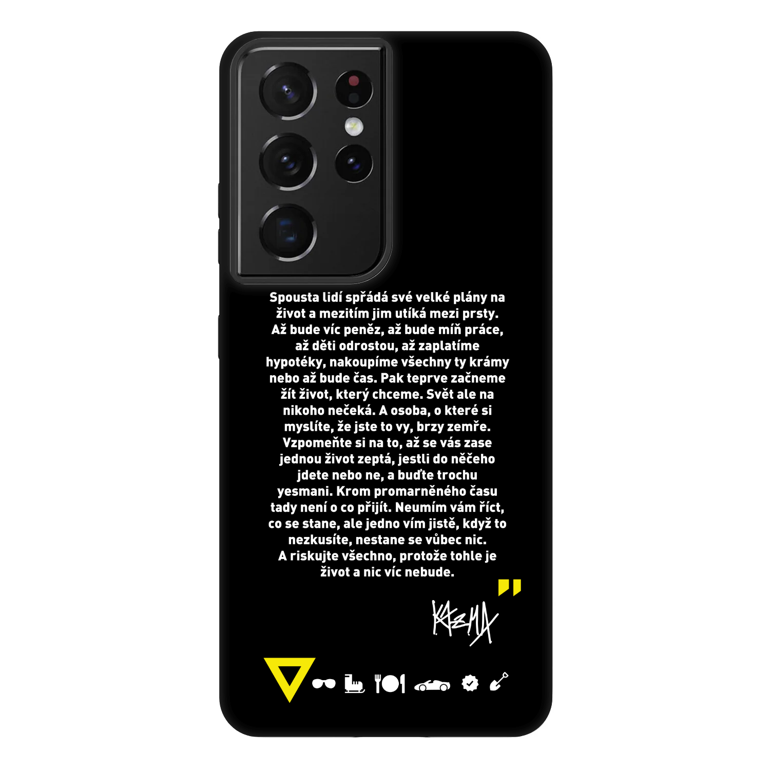 Picasee Fashion Case pro Samsung Galaxy S21 Ultra 5G G998B - Kazma - BUĎTE TROCHU YESMANI