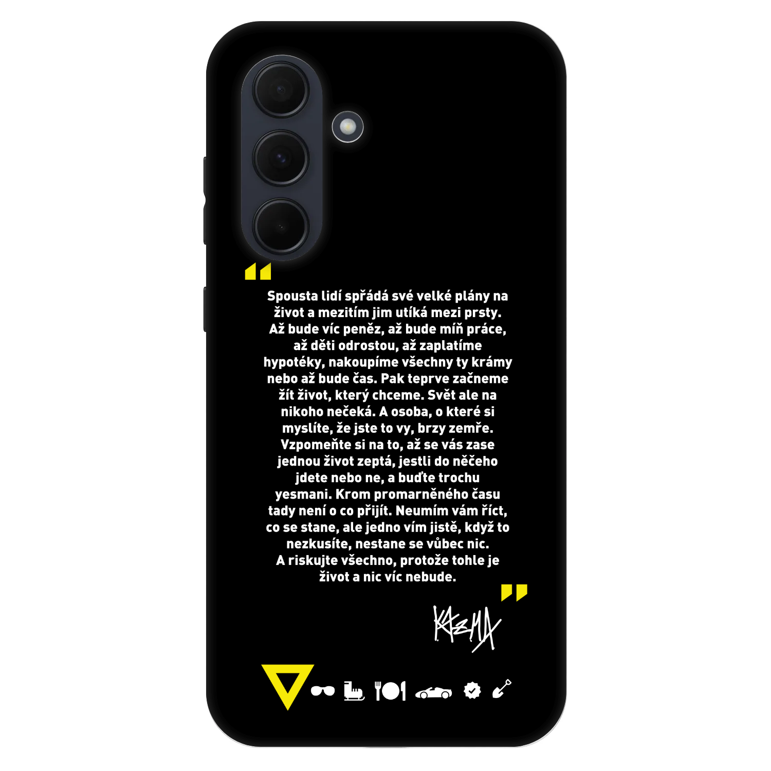 Picasee Fashion Case pro Samsung Galaxy A35 5G A356B - Kazma - BUĎTE TROCHU YESMANI