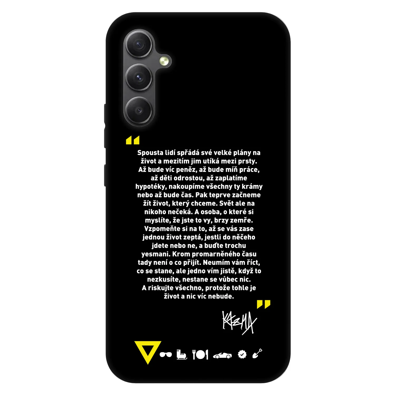 Picasee Fashion Case pro Samsung Galaxy A34 5G A346B - Kazma - BUĎTE TROCHU YESMANI