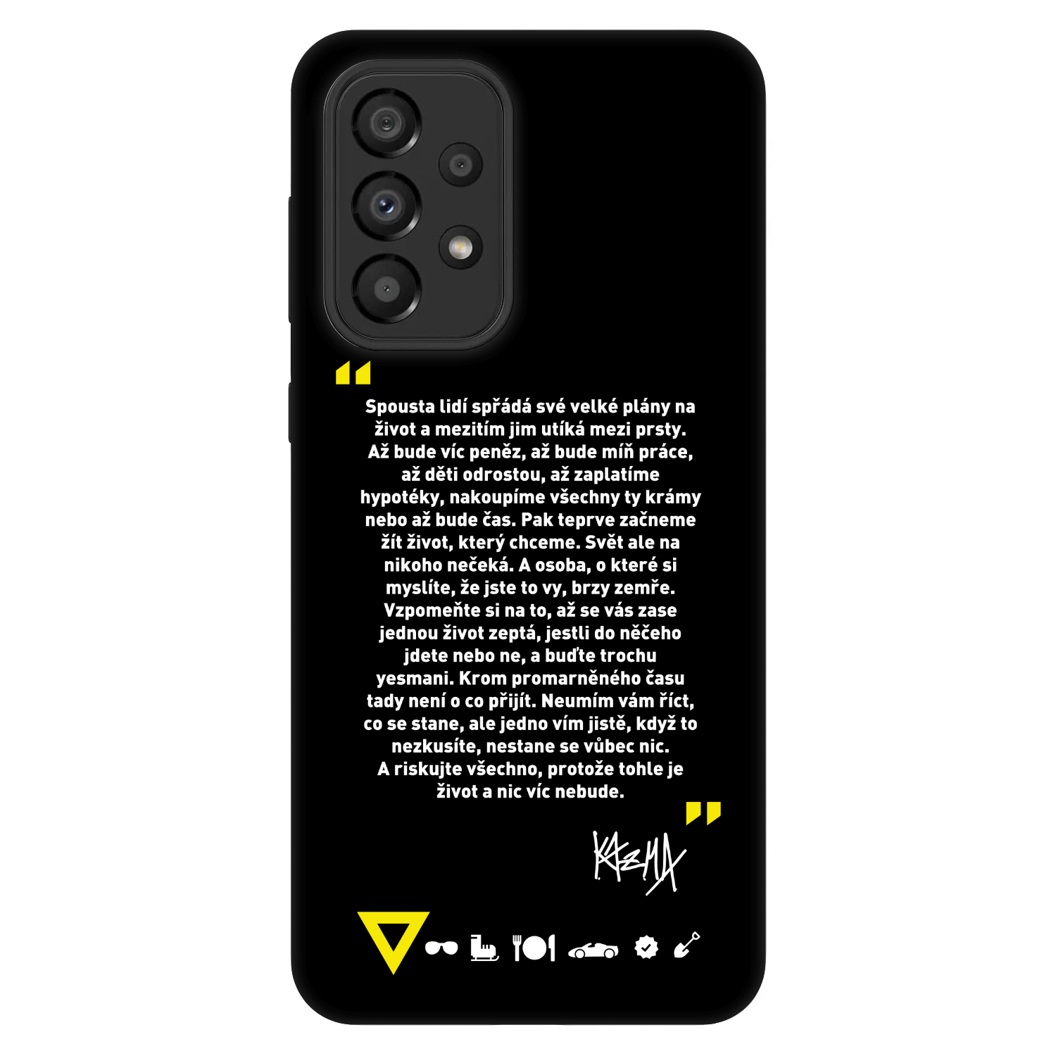 Picasee Fashion Case pro Samsung Galaxy A33 5G A336 - Kazma - BUĎTE TROCHU YESMANI