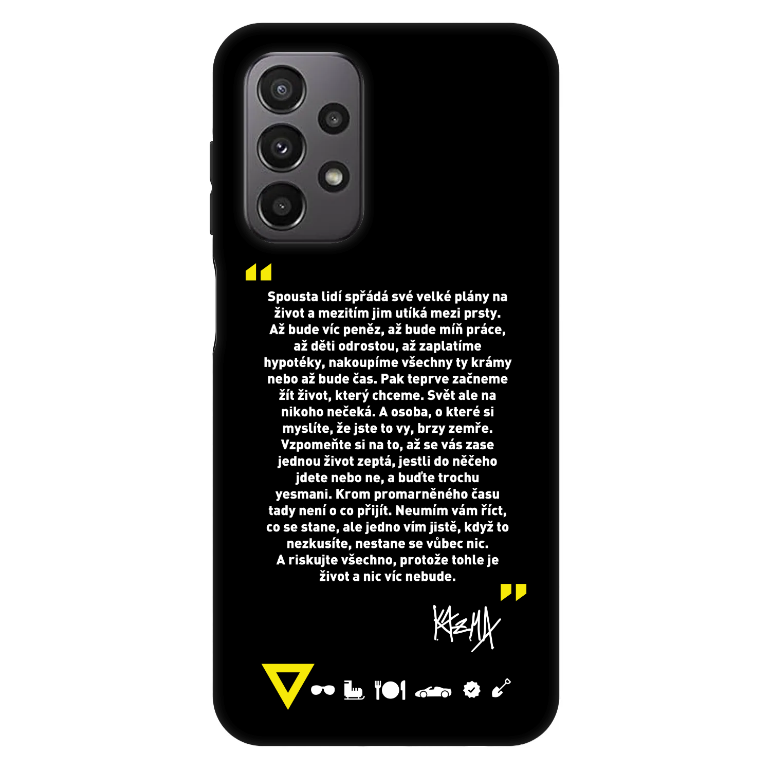 Picasee Fashion Case pro Samsung Galaxy A23 A236B 5G - Kazma - BUĎTE TROCHU YESMANI
