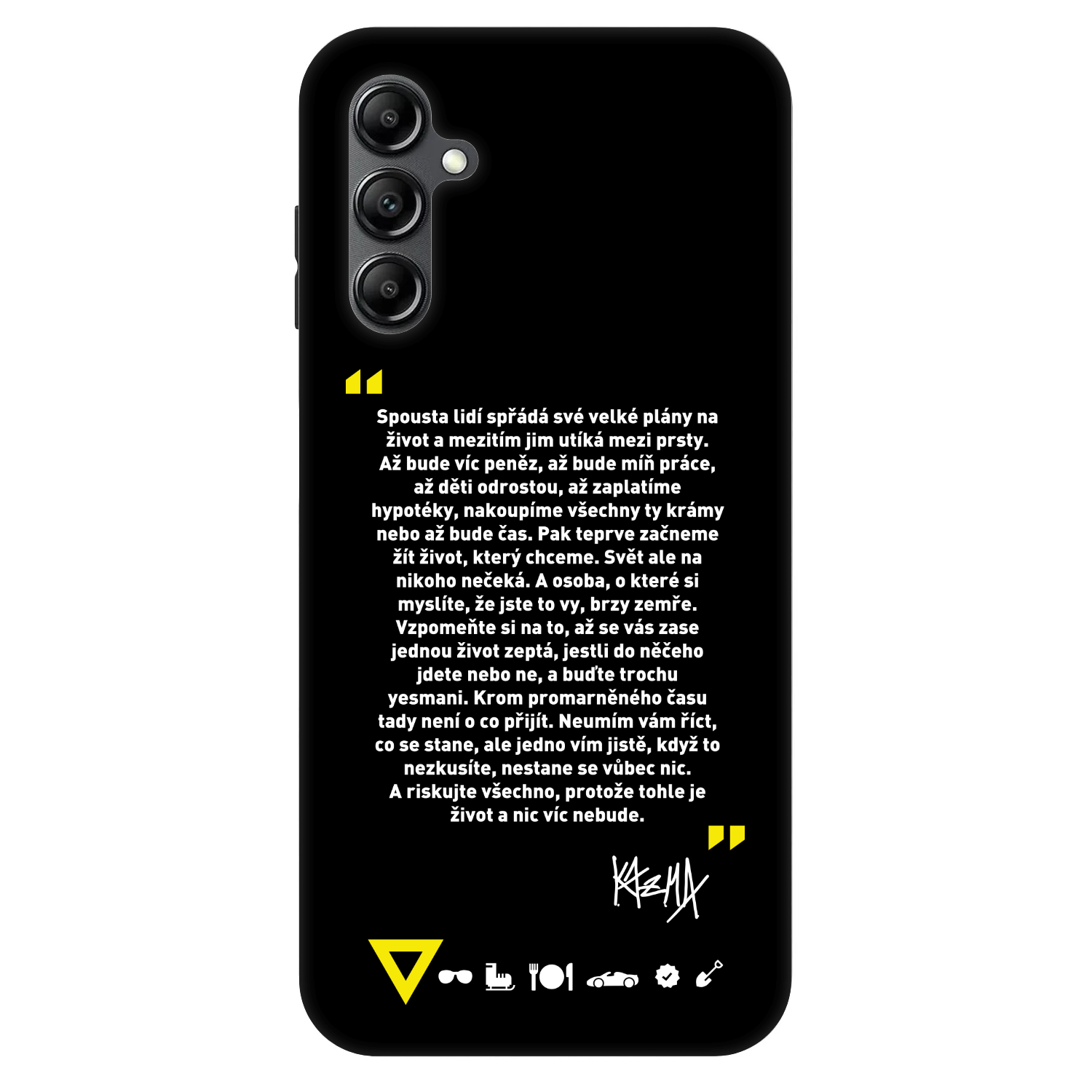 Picasee Fashion Case pro Samsung Galaxy A16 5G - Kazma - BUĎTE TROCHU YESMANI