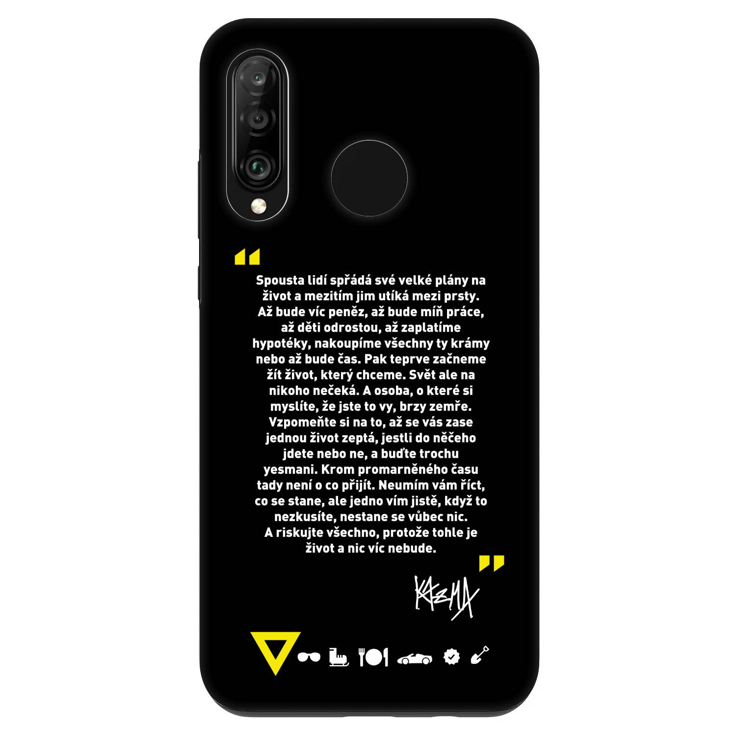 Picasee Fashion Case pro Huawei P30 Lite - Kazma - BUĎTE TROCHU YESMANI