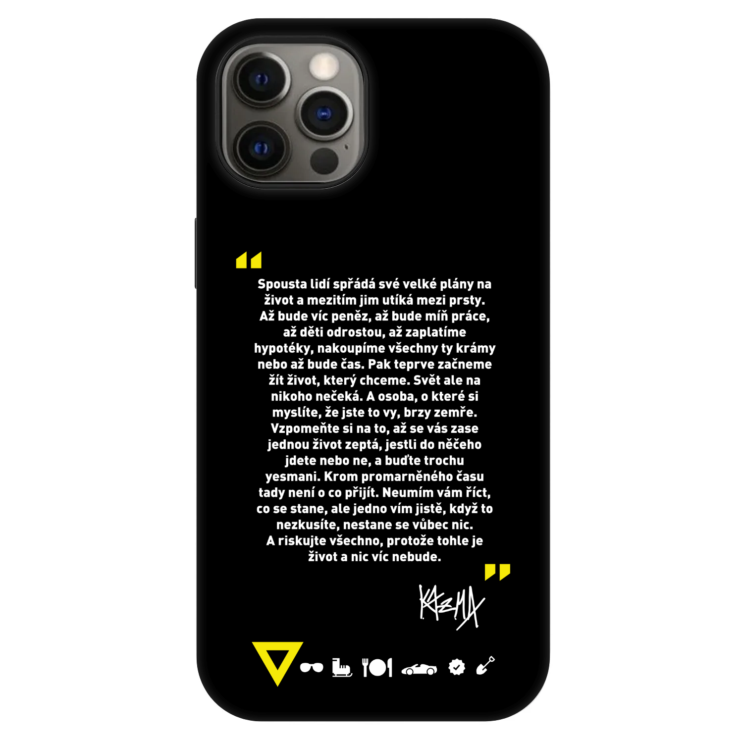 Picasee Fashion Case MagSafe Apple iPhone 12 - Kazma - BUĎTE TROCHU YESMANI