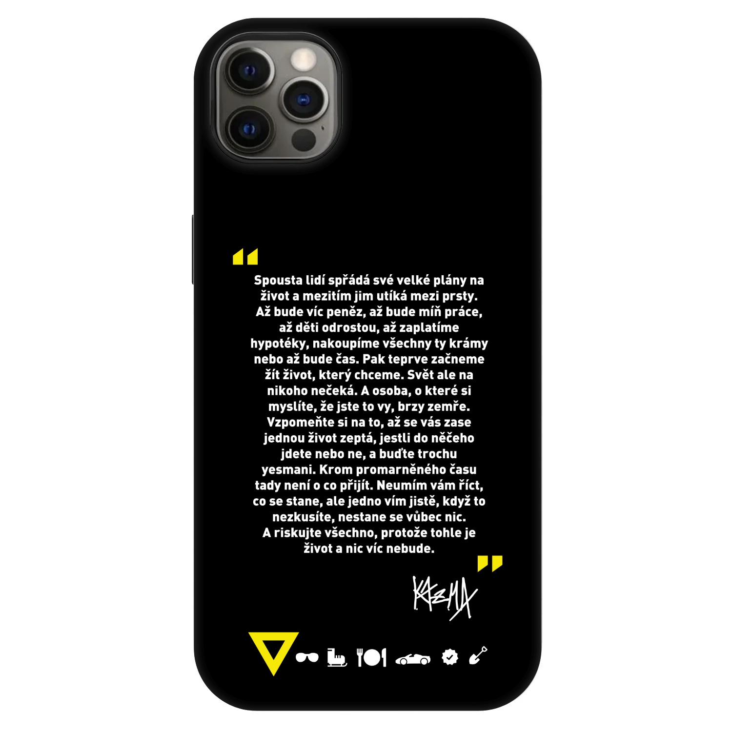 Picasee Fashion Case MagSafe Apple iPhone 12 Pro Max - Kazma - BUĎTE TROCHU YESMANI