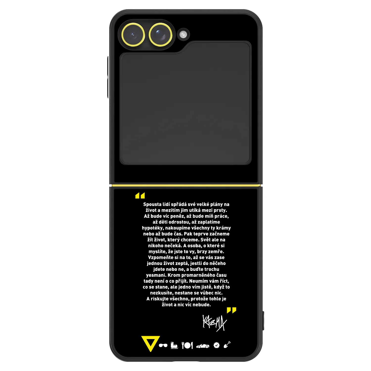 Picasee ULTIMATE CASE pro Samsung Galaxy Z Flip7 FE 5G - Kazma - BUĎTE TROCHU YESMANI