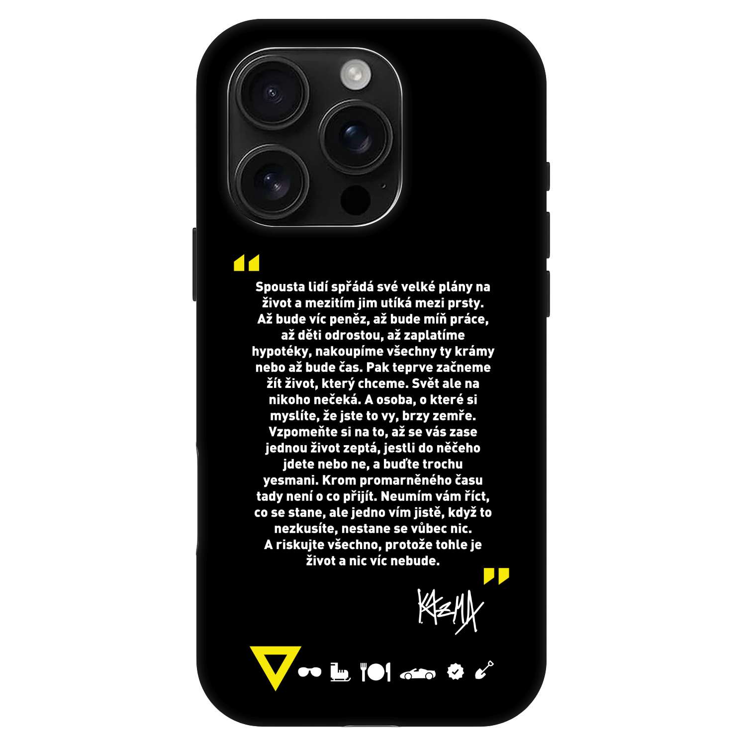Picasee Fashion Case MagSafe Apple iPhone 16 Pro - Kazma - BUĎTE TROCHU YESMANI