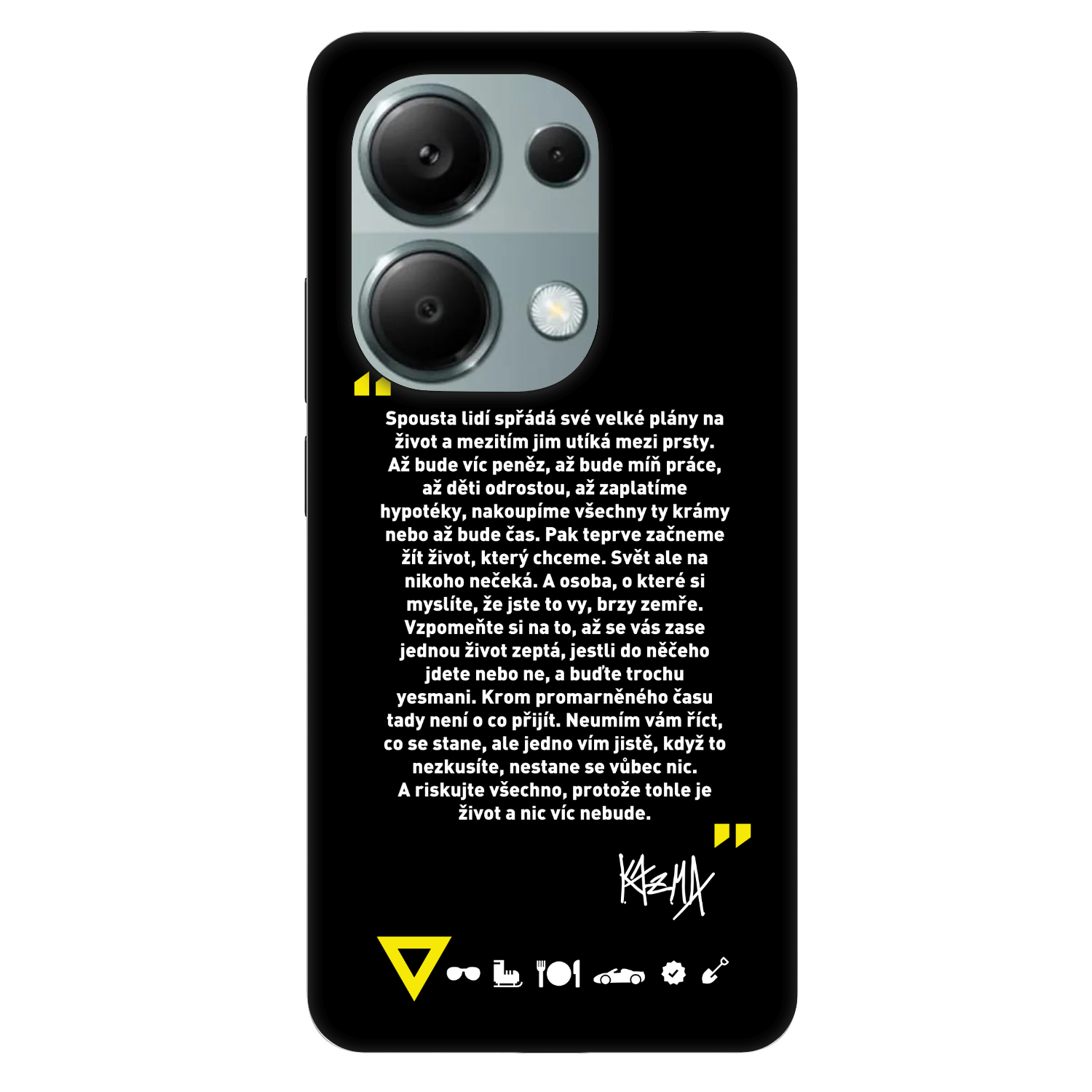 Picasee Fashion Case pro Xiaomi Redmi Note 13 Pro 4G - Kazma - BUĎTE TROCHU YESMANI