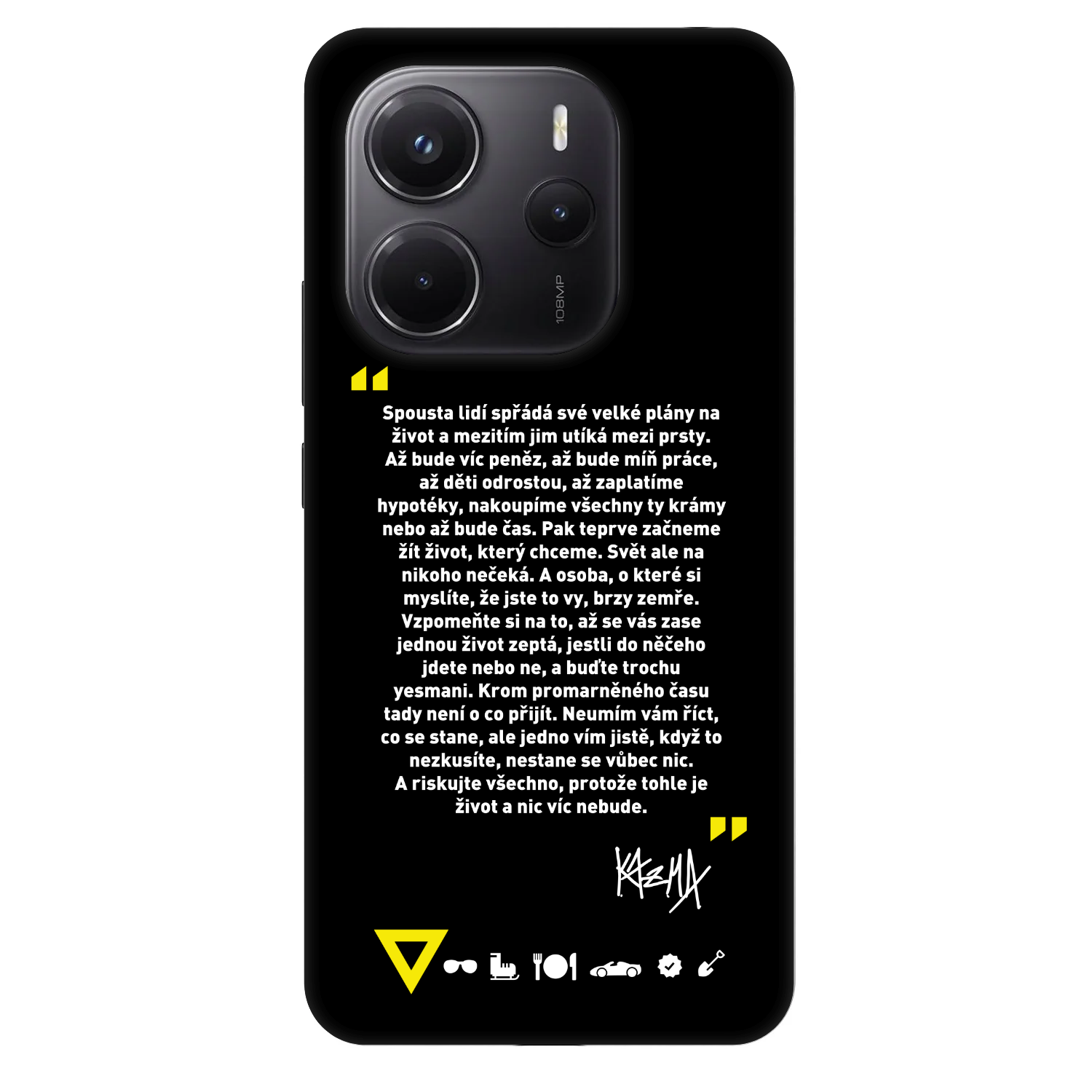 Picasee Fashion Case pro Xiaomi Redmi Note 14 4G - Kazma - BUĎTE TROCHU YESMANI