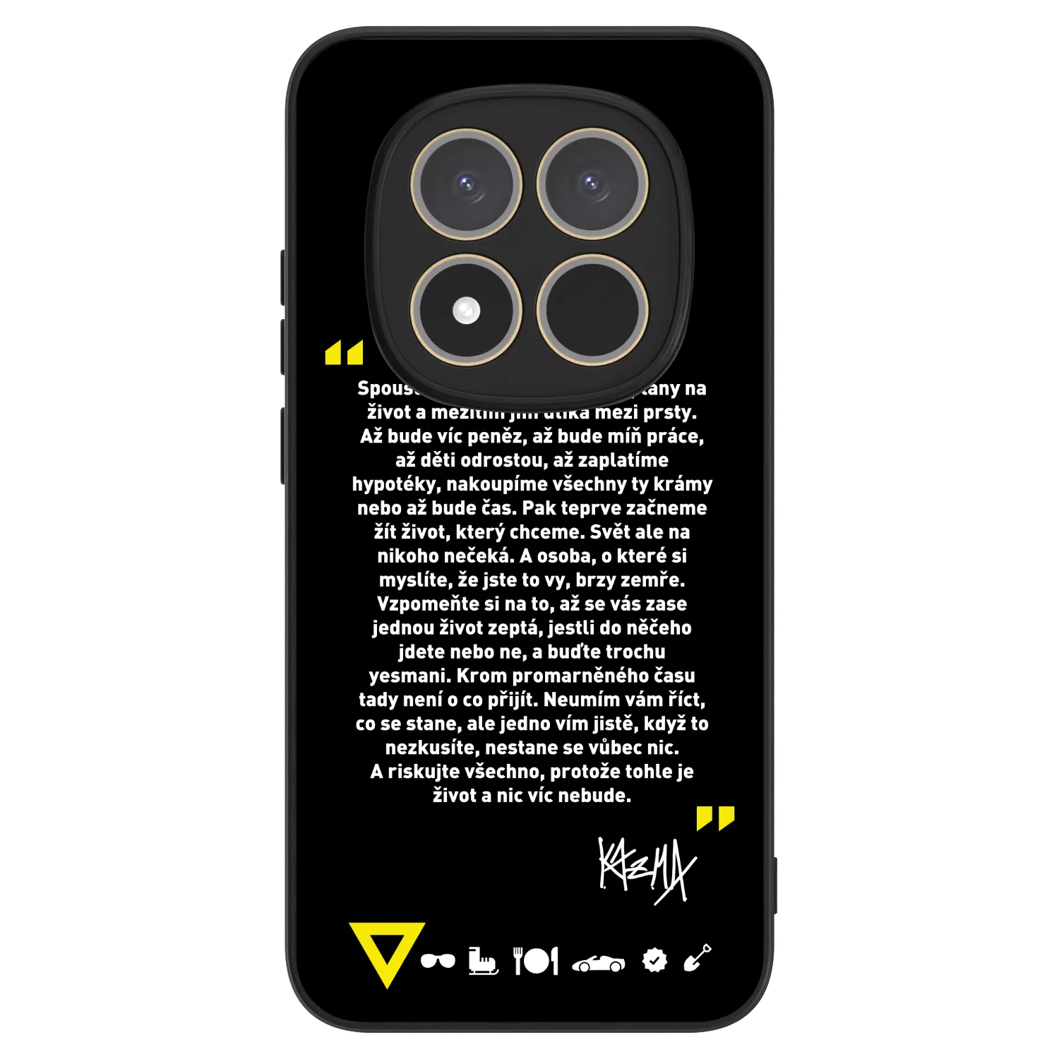 Picasee ULTIMATE CASE pro Xiaomi Redmi Note 15 Pro 4G - Kazma - BUĎTE TROCHU YESMANI