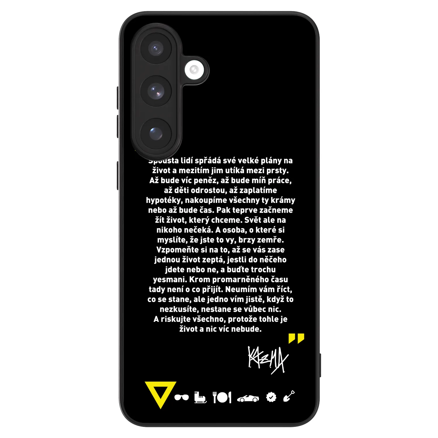 Picasee ULTIMATE CASE PowerShare pro Samsung Galaxy S25 FE 5G - Kazma - BUĎTE TROCHU YESMANI