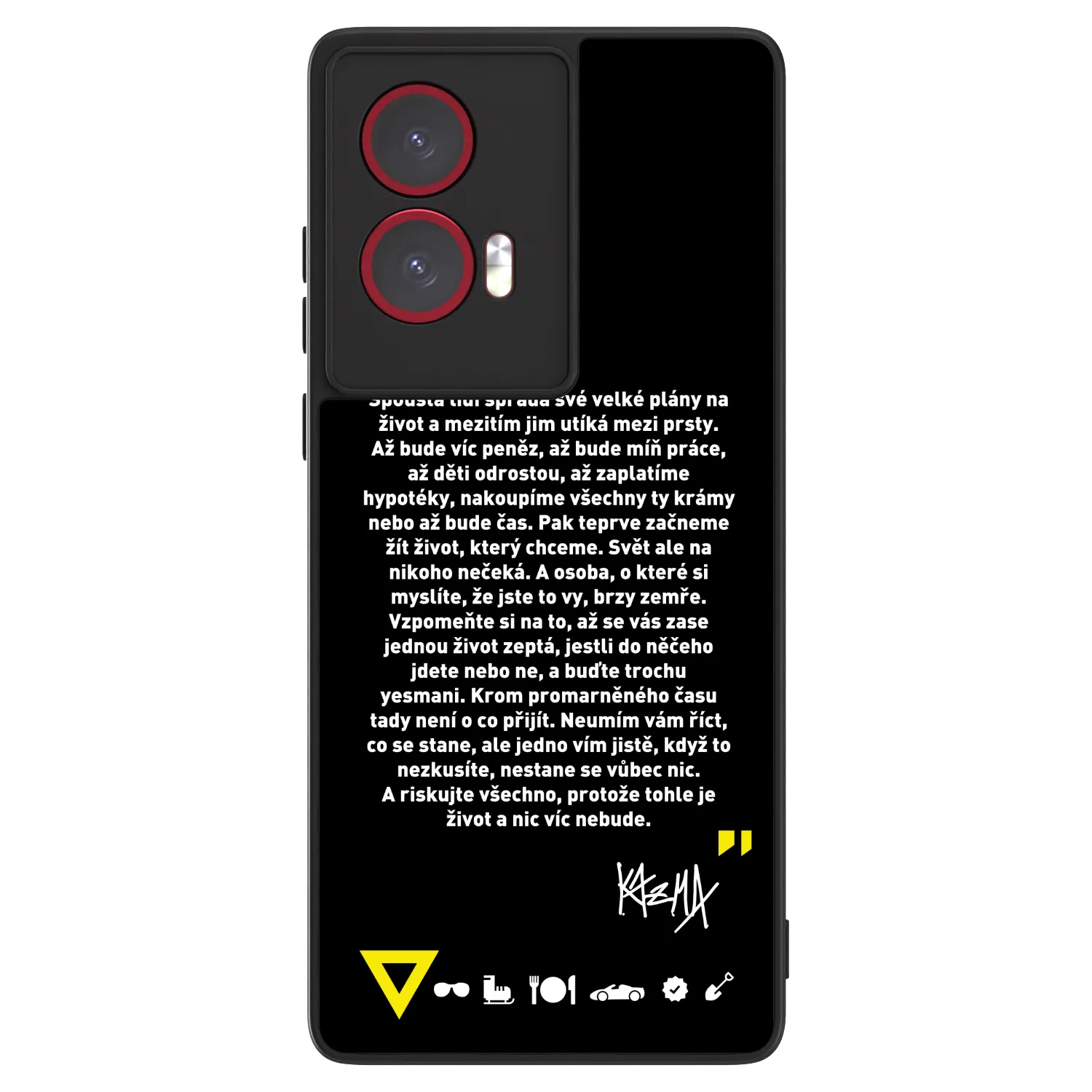 Picasee ULTIMATE CASE pro Motorola Edge 50 Fusion - Kazma - BUĎTE TROCHU YESMANI