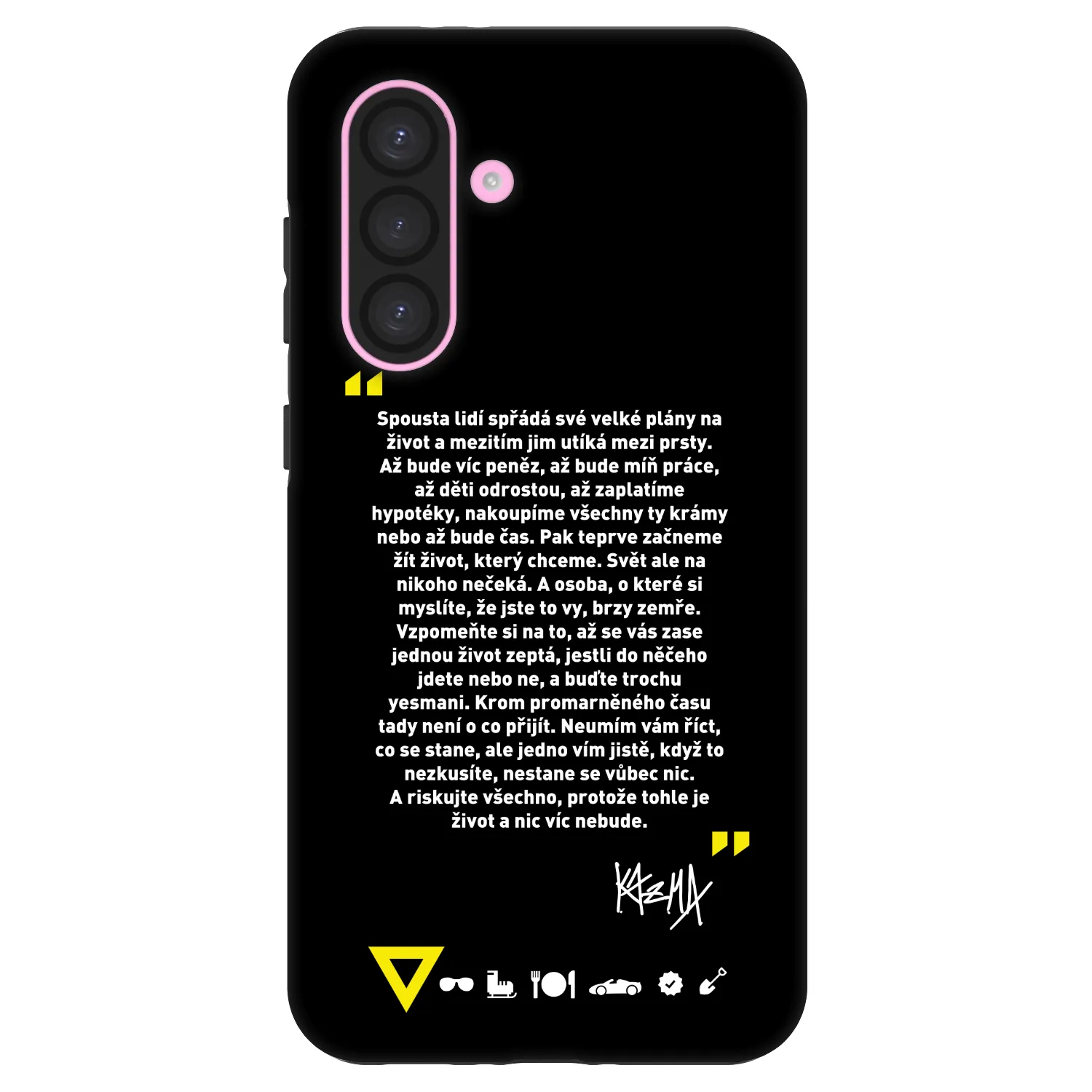 Picasee Fashion Case pro Samsung Galaxy A56 5G A566B - Kazma - BUĎTE TROCHU YESMANI