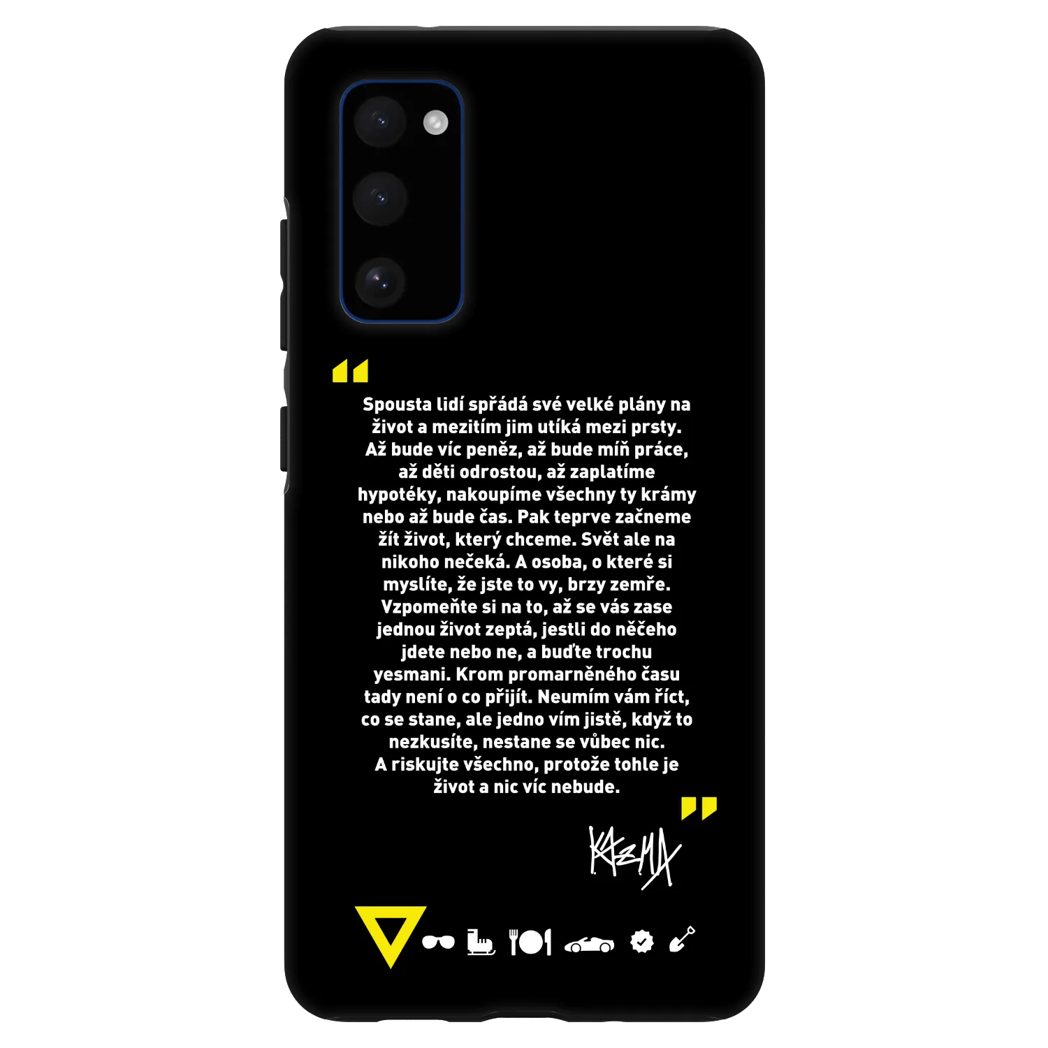 Picasee Fashion Case pro Samsung Galaxy S20 FE - Kazma - BUĎTE TROCHU YESMANI