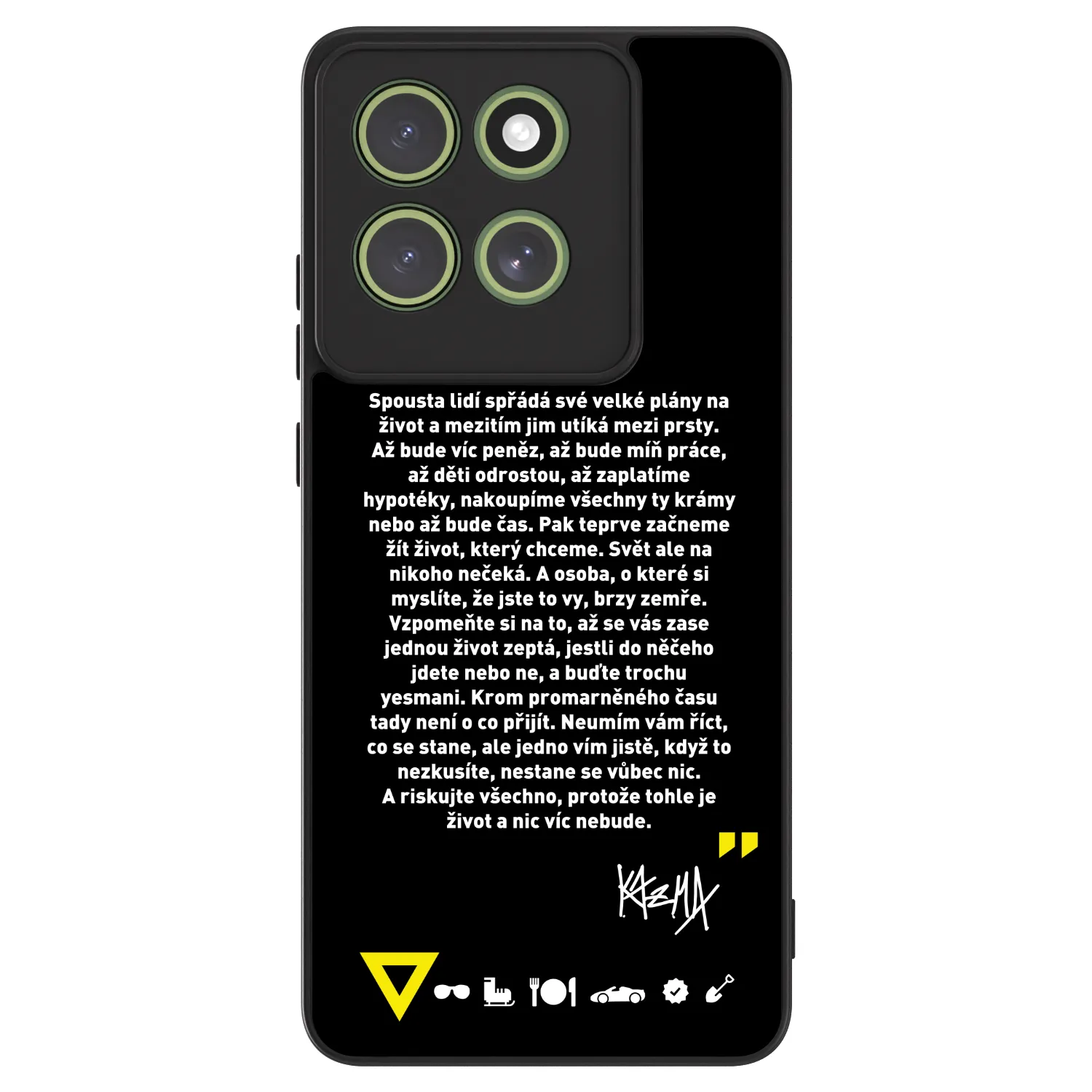 Picasee ULTIMATE CASE pro Motorola Moto G86 Power 5G - Kazma - BUĎTE TROCHU YESMANI