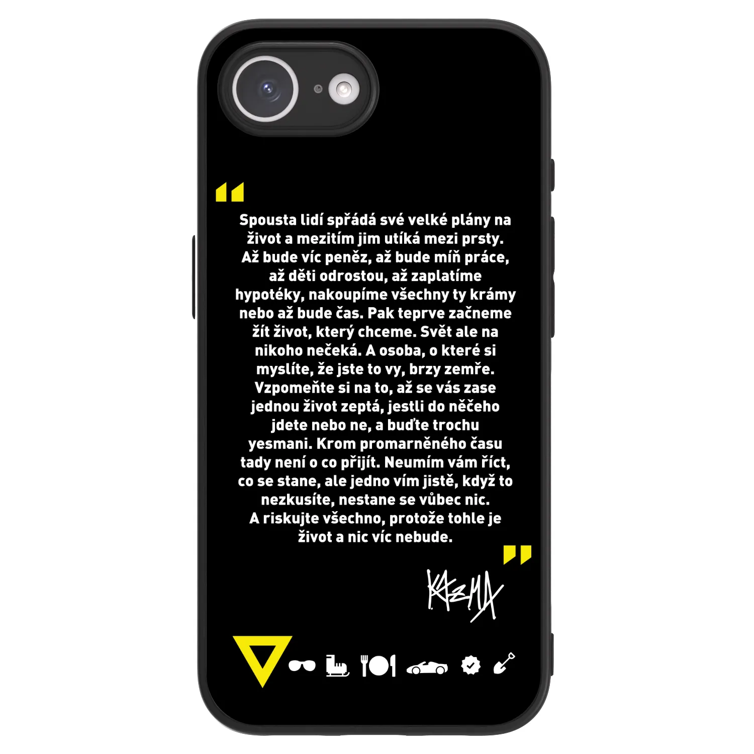 Picasee ULTIMATE CASE MagSafe pro Apple iPhone 17e - Kazma - BUĎTE TROCHU YESMANI