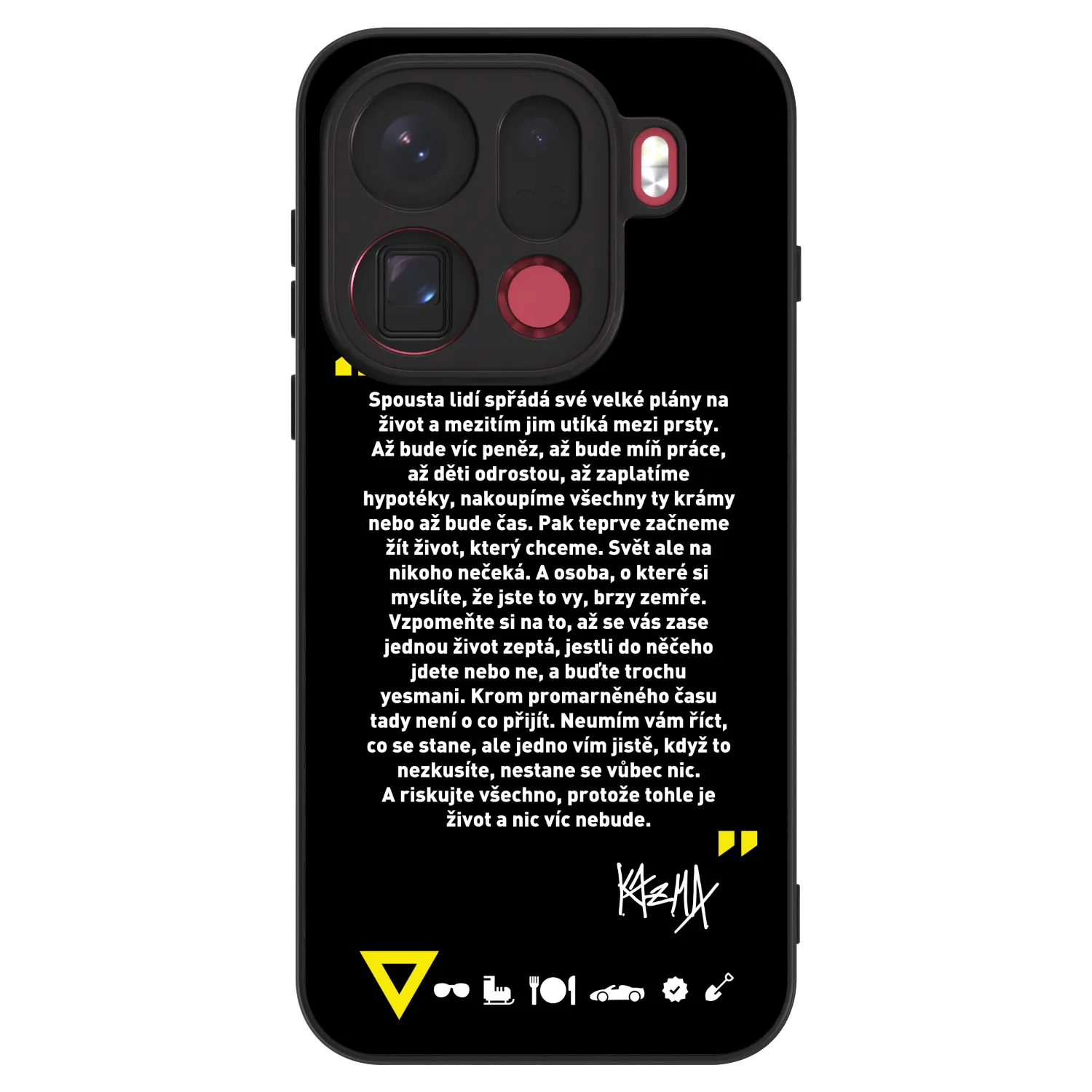 Picasee ULTIMATE CASE pro OPPO Find X9 Pro - Kazma - BUĎTE TROCHU YESMANI