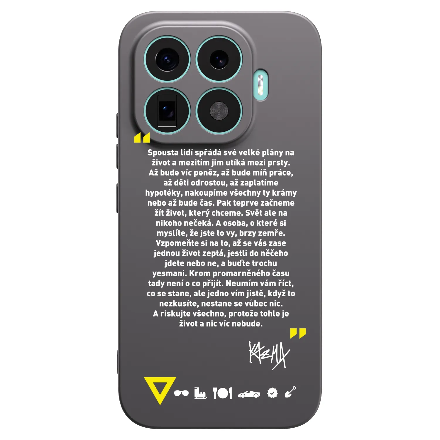 Picasee silikonový černý obal pro Xiaomi 17T - Kazma - BUĎTE TROCHU YESMANI