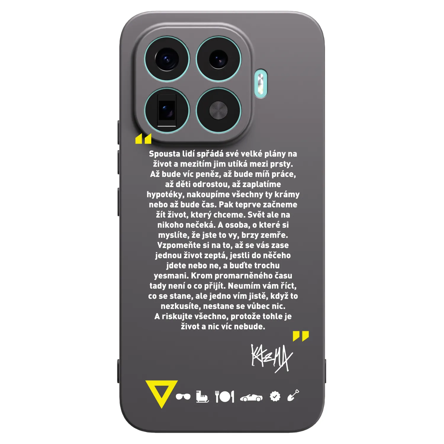 Picasee silikonový černý obal pro Xiaomi 17T Pro - Kazma - BUĎTE TROCHU YESMANI