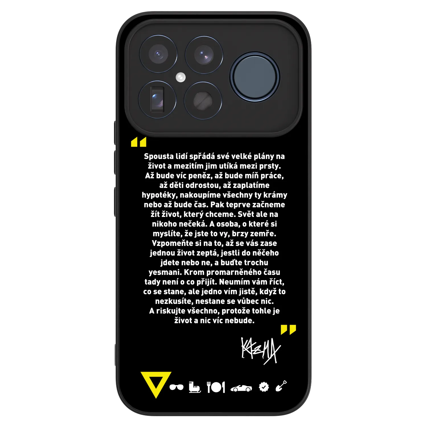 Picasee ULTIMATE CASE pro Xiaomi Poco F8 Ultra - Kazma - BUĎTE TROCHU YESMANI