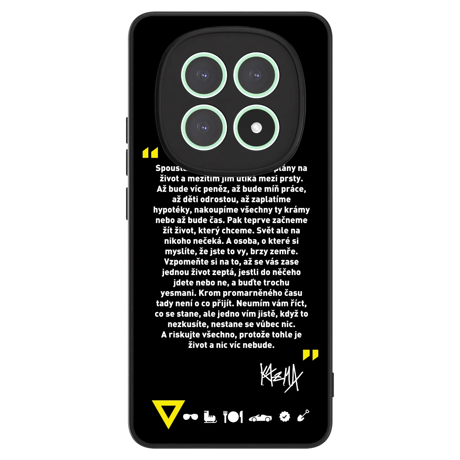 Picasee ULTIMATE CASE pro Xiaomi Redmi Note 15 5G - Kazma - BUĎTE TROCHU YESMANI
